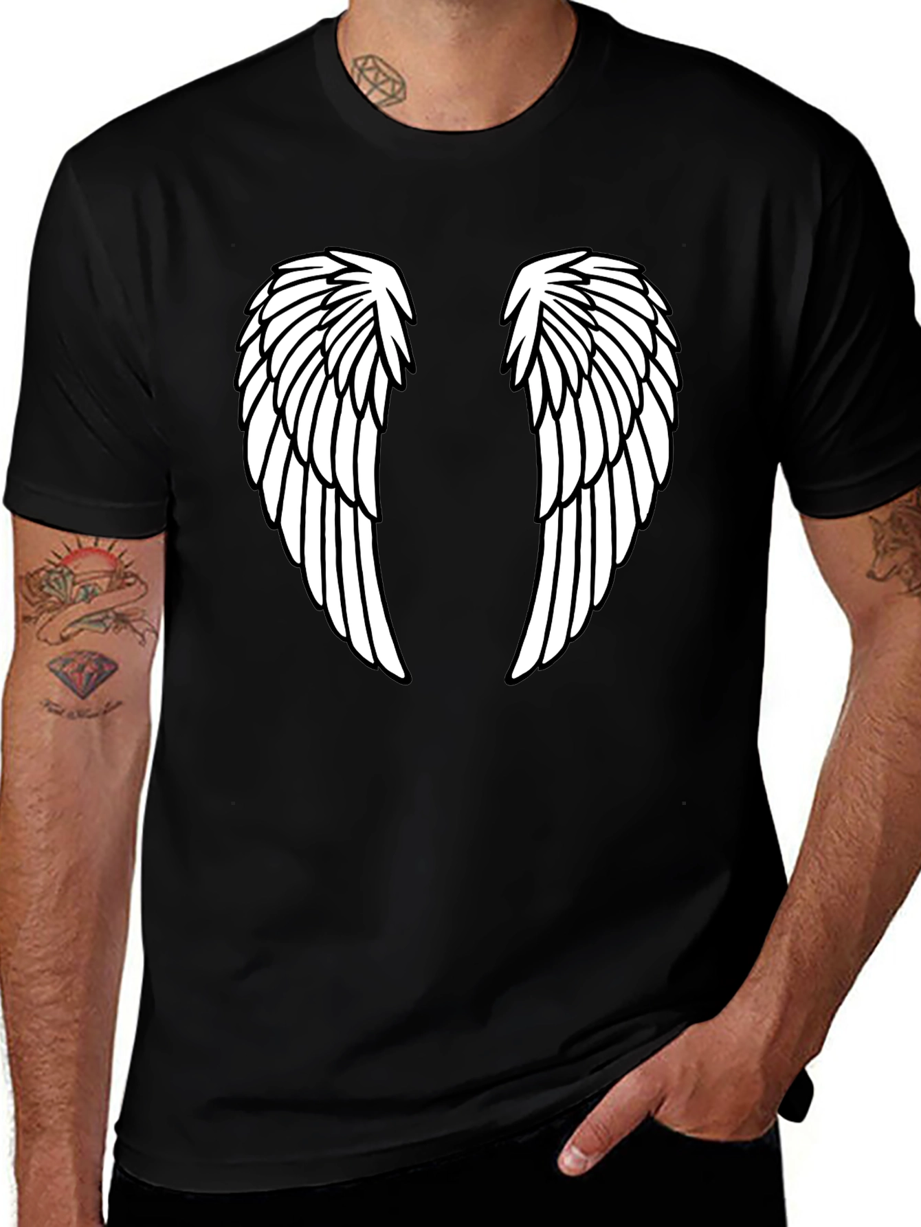 Variant 6 of Winged T-Shirt - Angel Graphic Tee