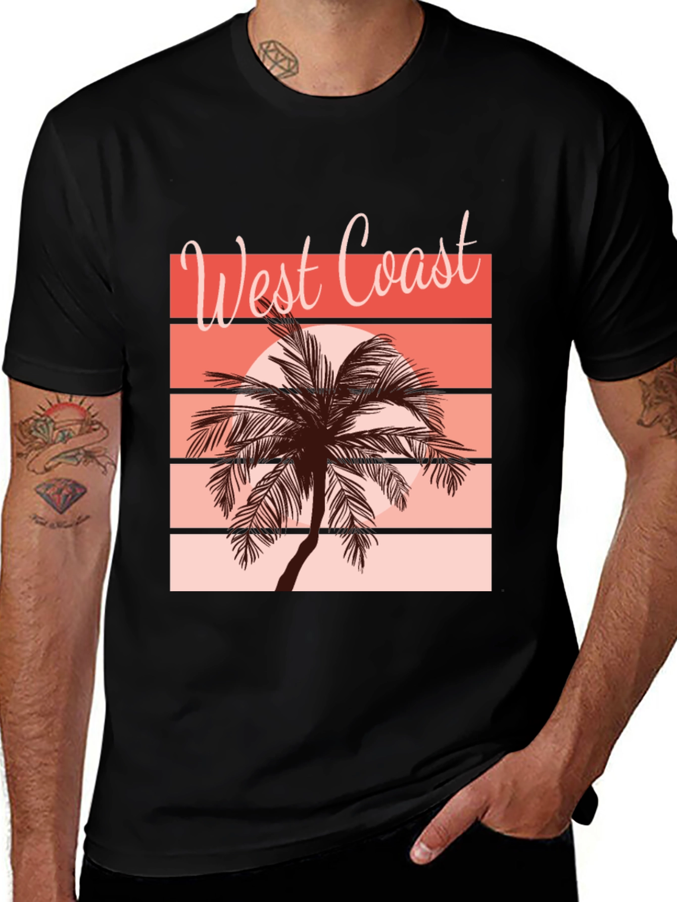 Variant 8 of West Coast Palm Tree Graphic Tee