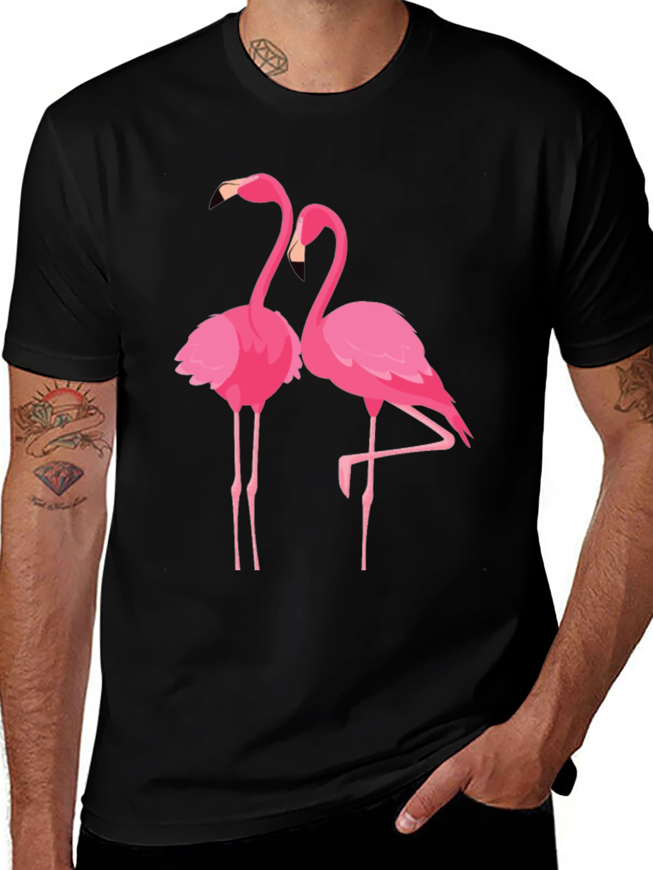 Variant 5 of Flamingo Graphic Print T-Shirt