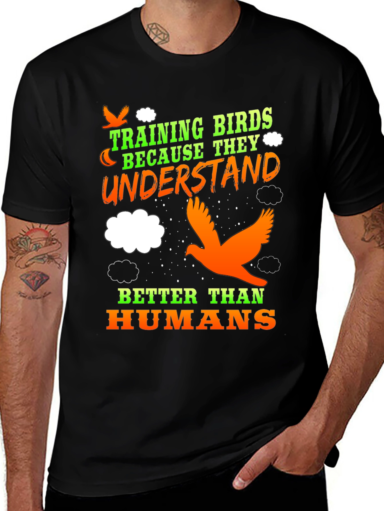 Variant 27 of Training Birds Funny T-Shirt