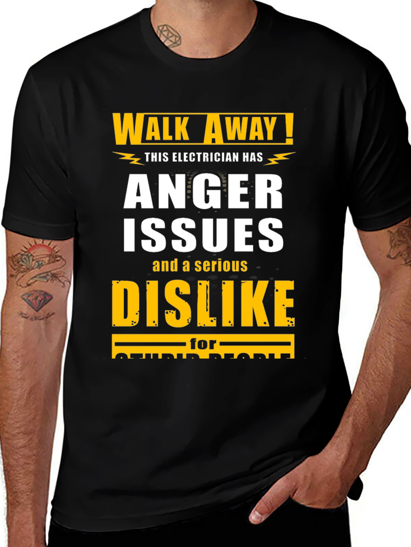 Variant 12 of Electrician Anger Issues Graphic T-Shirt