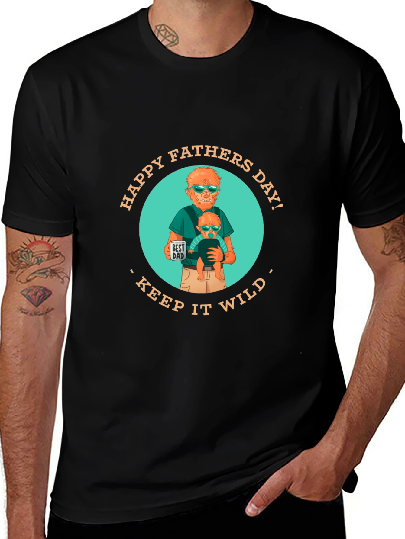 Happy Father's Day 'Keep it Wild' Graphic T-Shirt