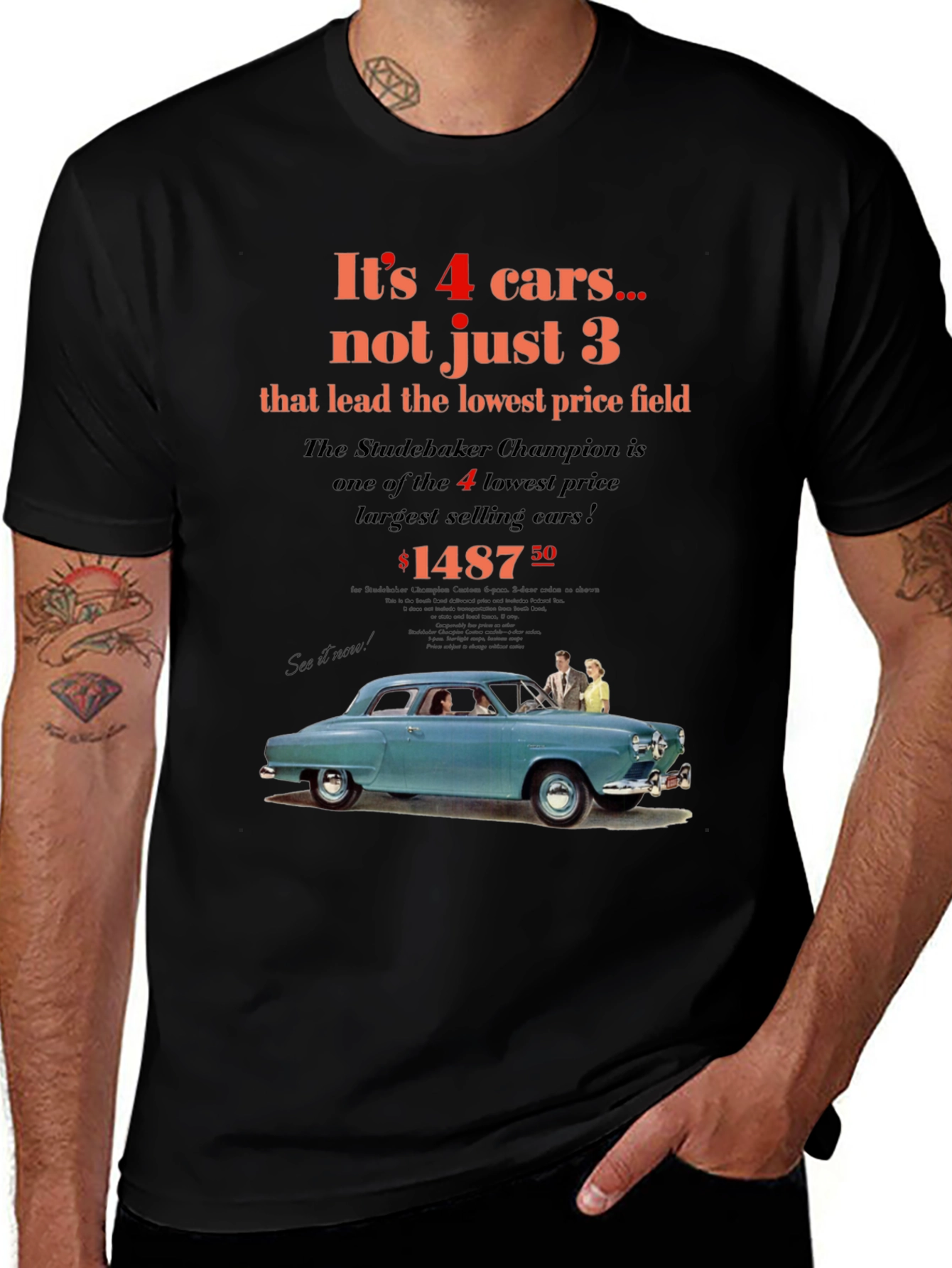 Variant 26 of Retro Studebaker Champion T-Shirt