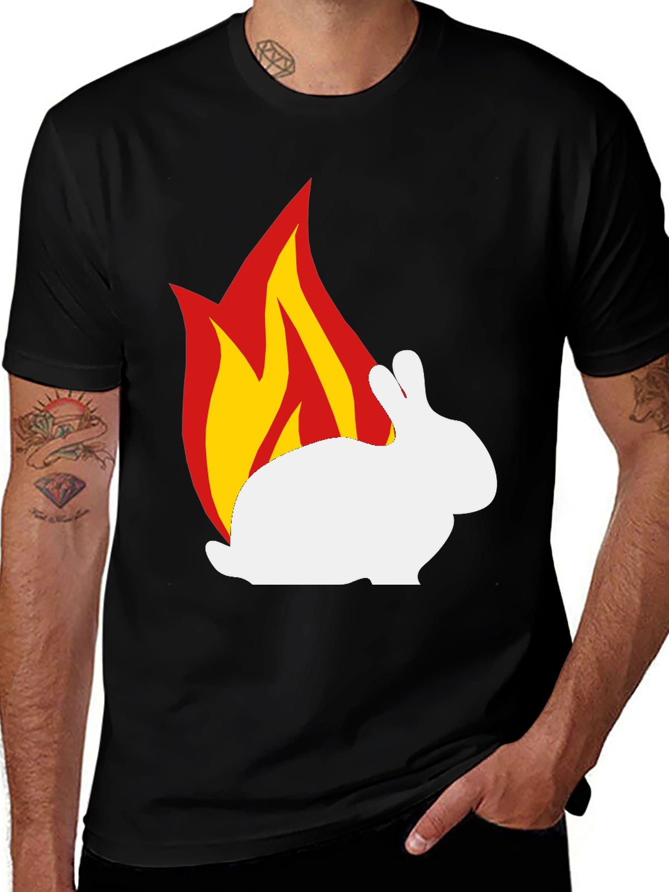 Variant 20 of Burning Rabbit Graphic Tee