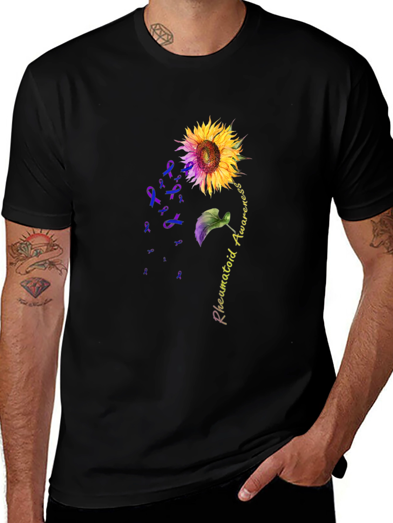 Rheumatoid Awareness Sunflower Graphic Tee