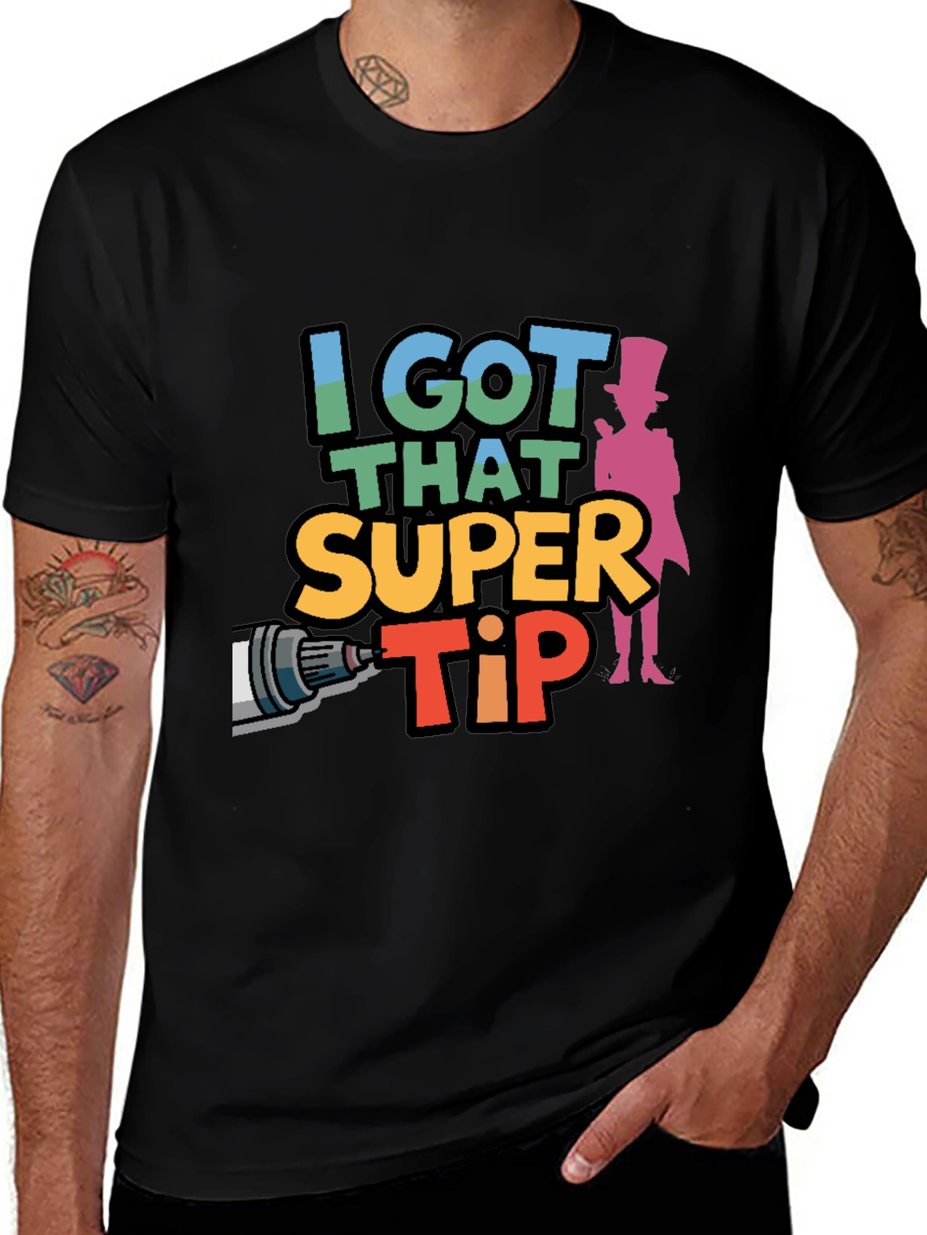 Variant 19 of I Got That Super Tip! Men's Graphic Tee