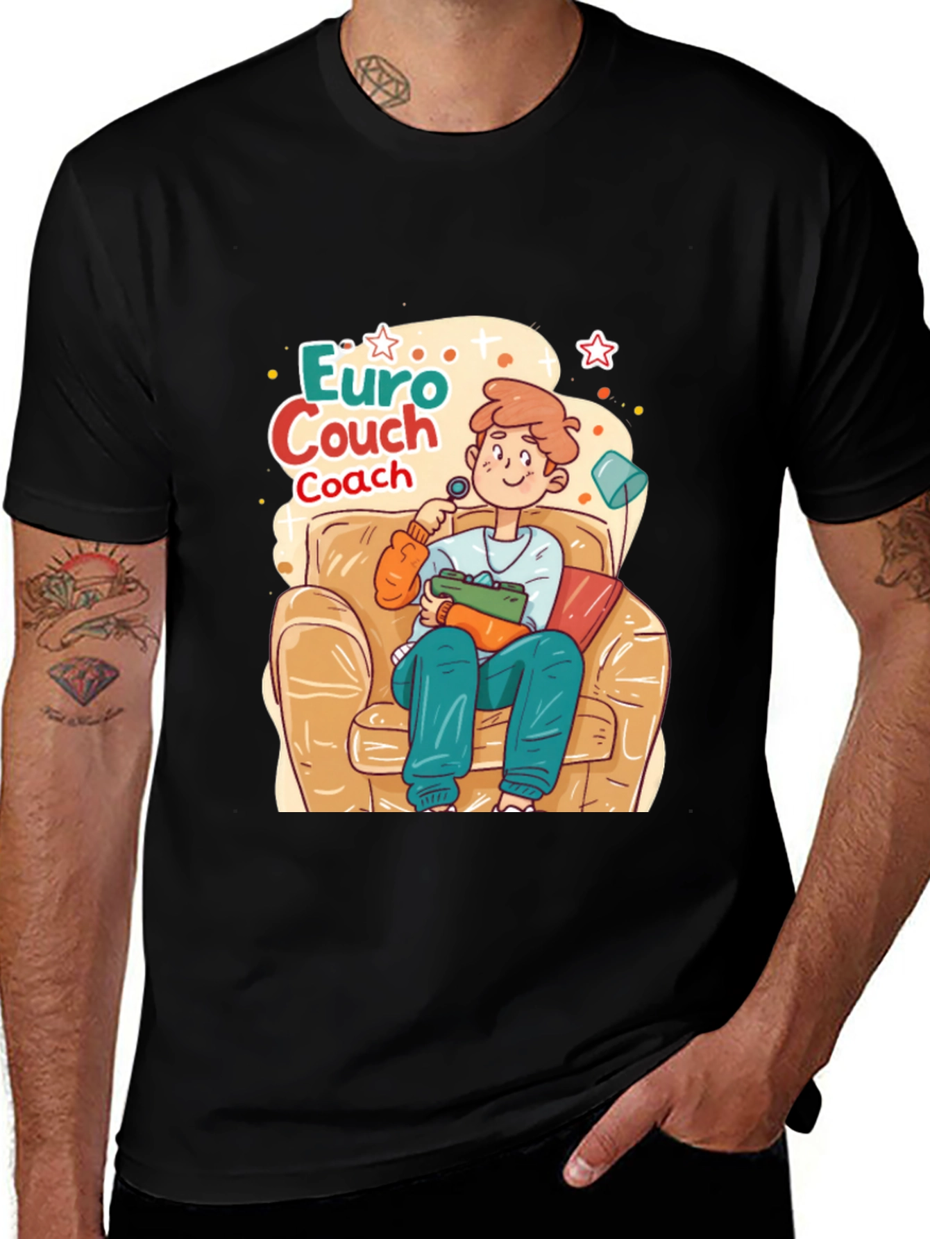 Variant 17 of Euro Couch Coach T-Shirt