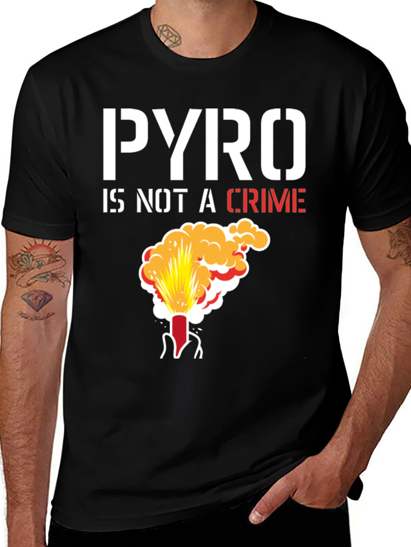 Variant 19 of Pyro is Not a Crime T-Shirt