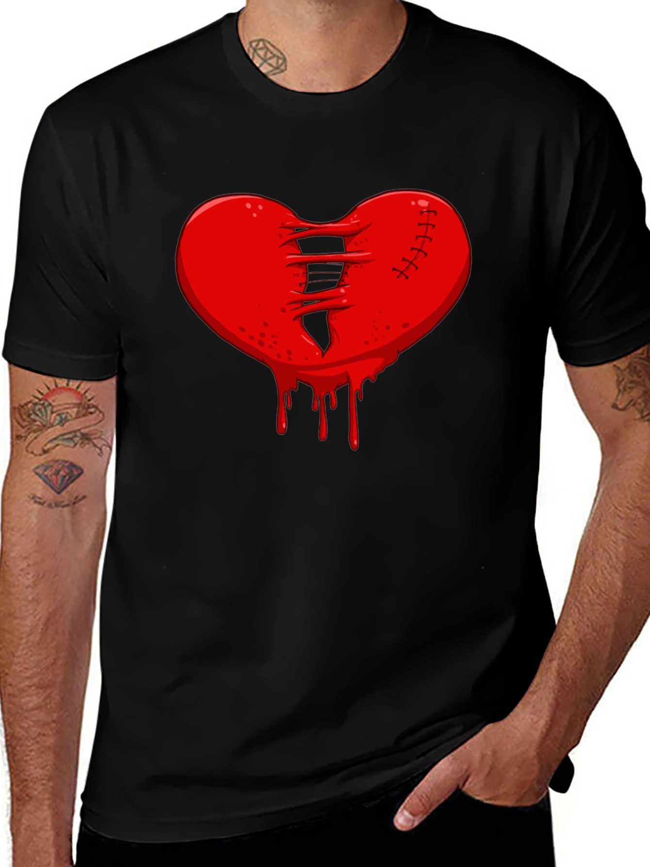 Variant 5 of Broken Heart Graphic T-Shirt