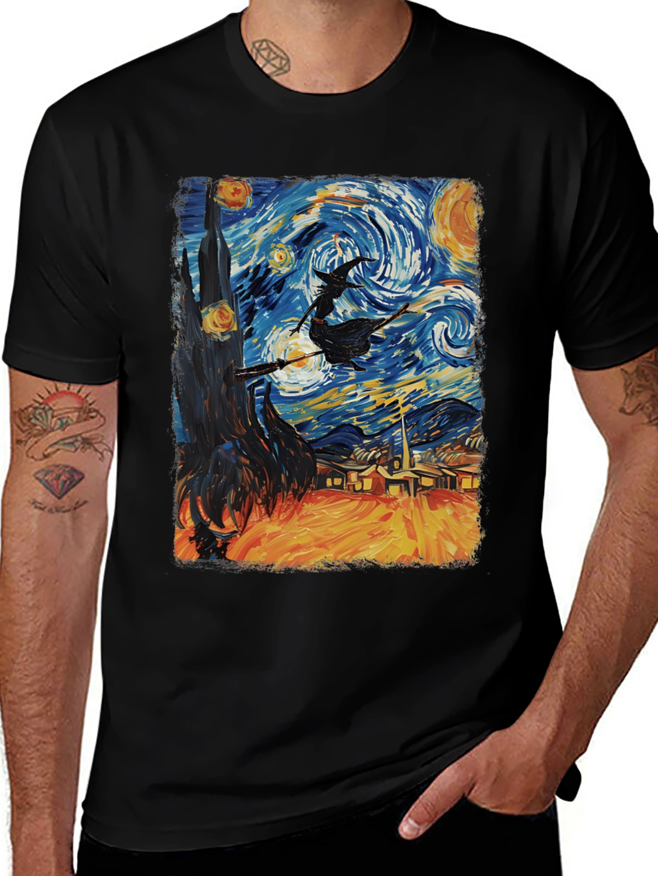 Starry Night Witch T-Shirt