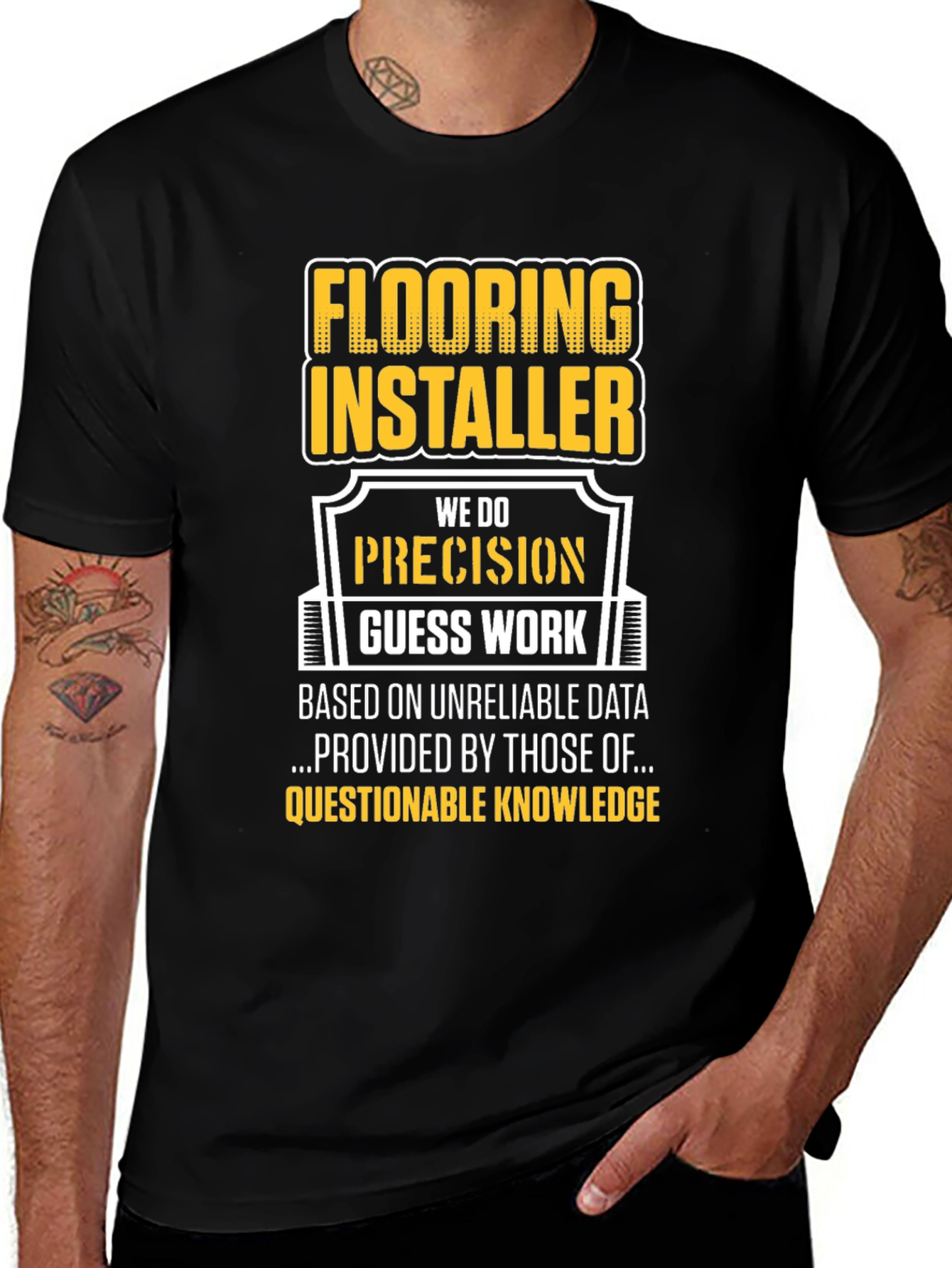 Flooring Installer Precision T-Shirt