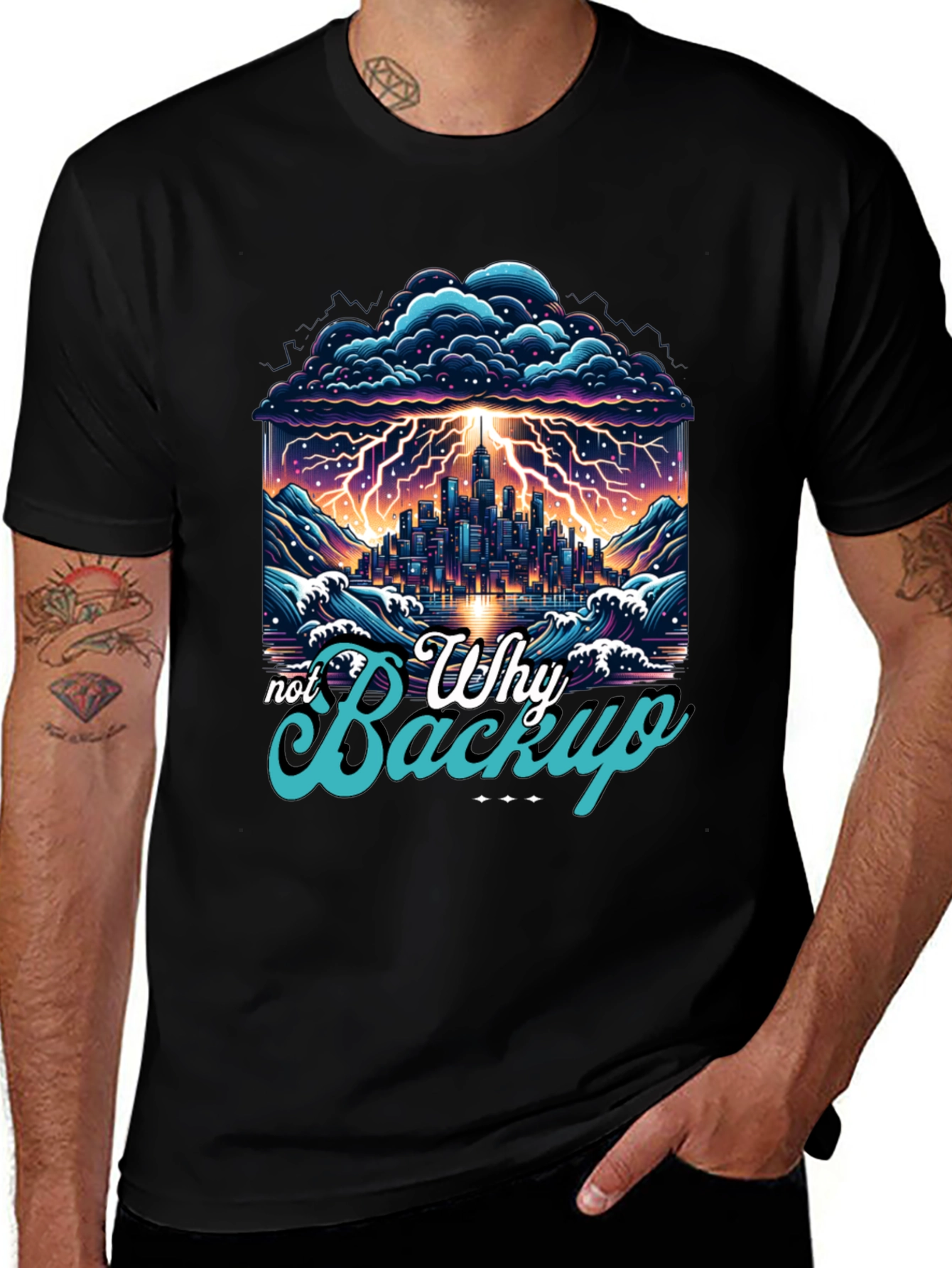 Variant 12 of Why Not Backup Graphic Tee
