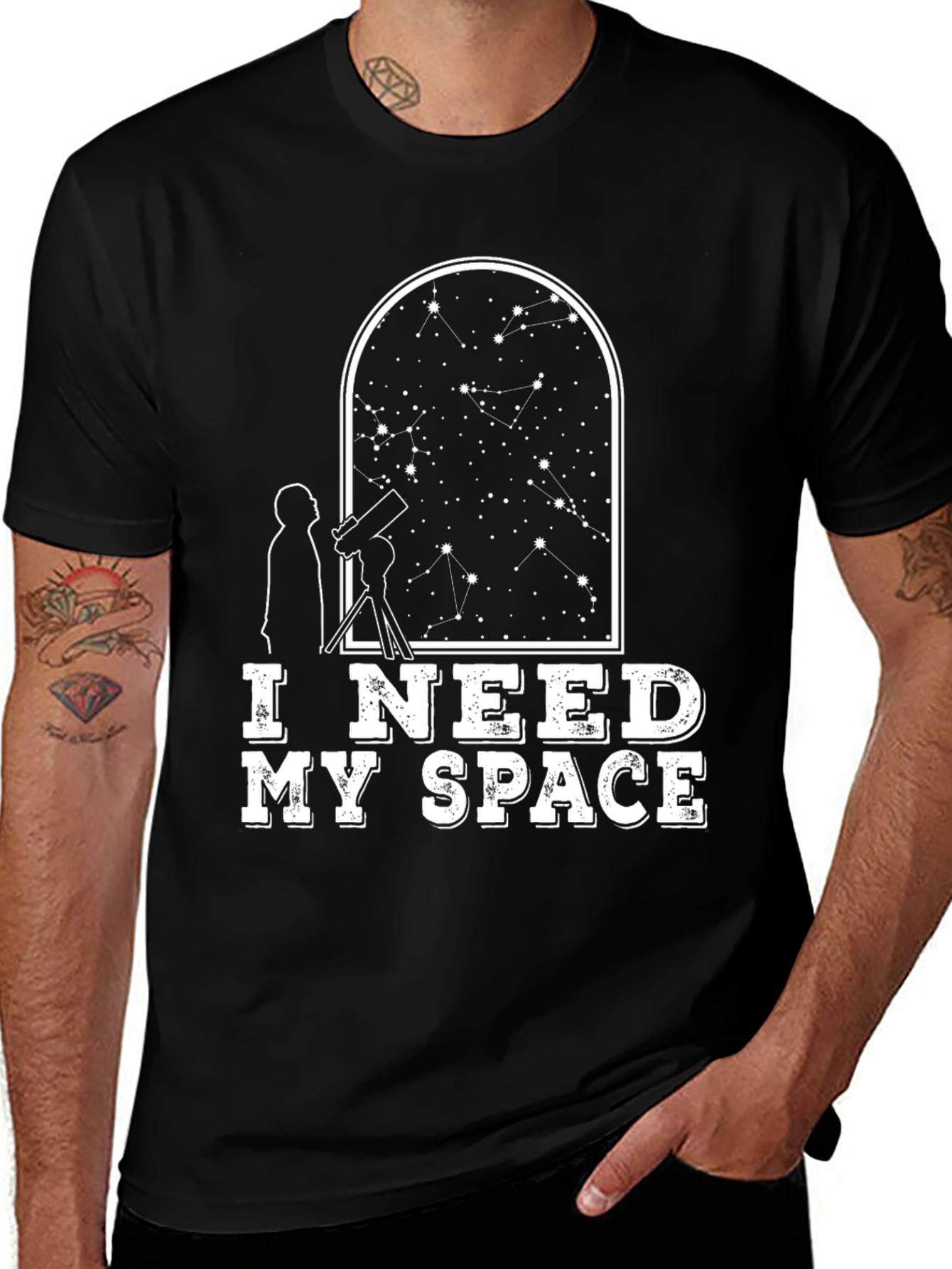 Variant 3 of I Need My Space Graphic Tee