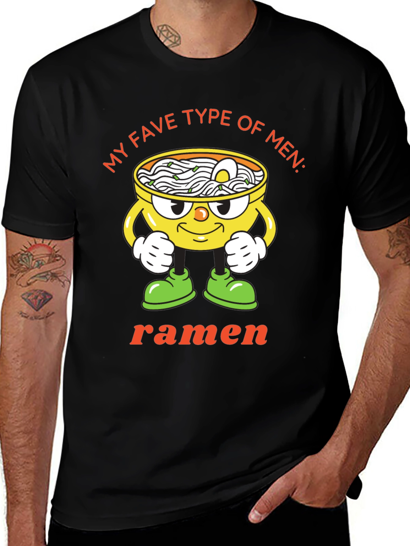 Variant 27 of Ramen Lover T-Shirt - My Fave Type of Men