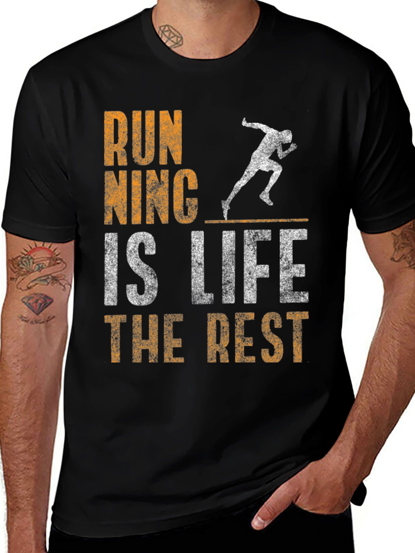 Variant 28 of Running is Life Graphic T-Shirt
