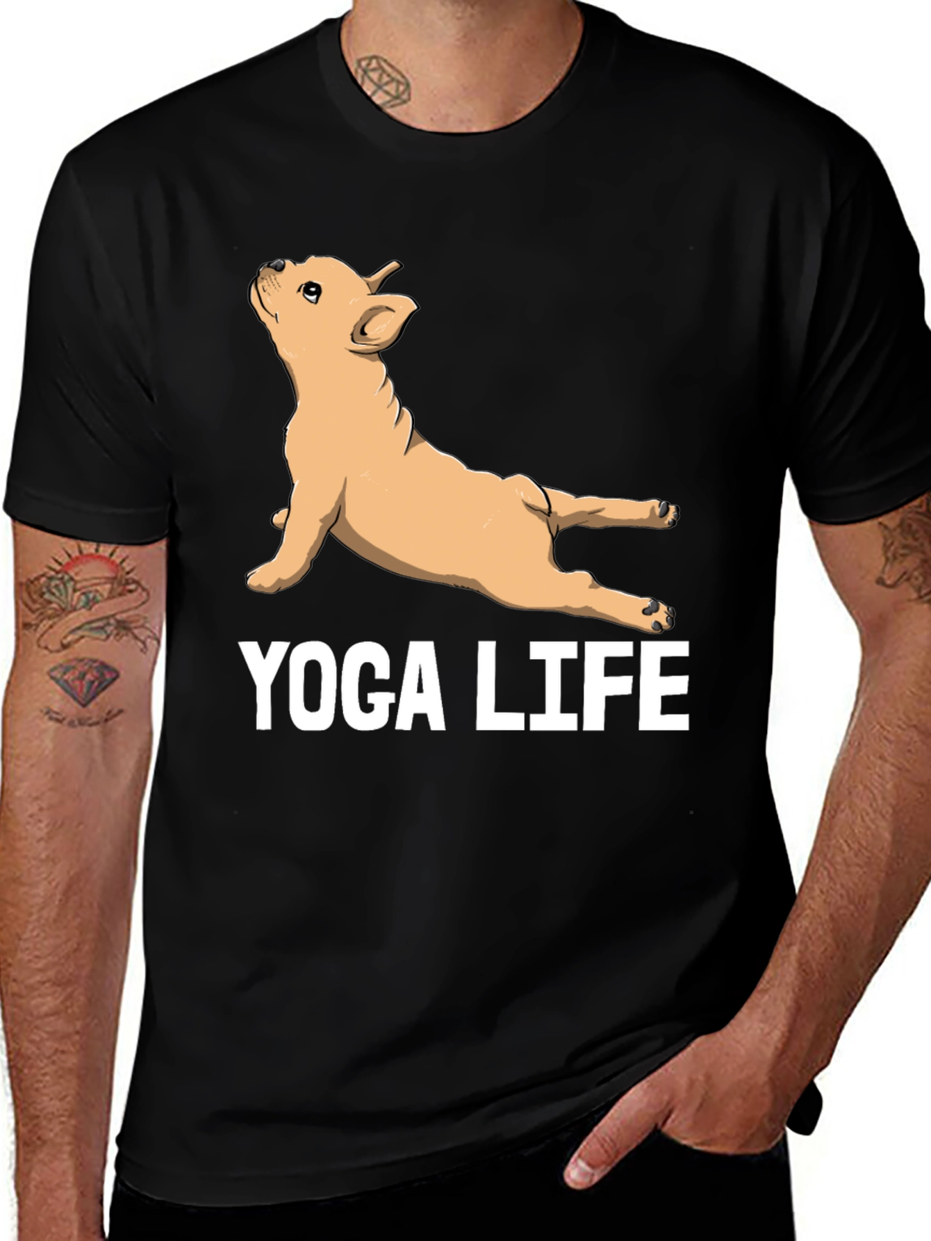Variant 18 of Yoga Dog T-Shirt - Funny Animal Graphic Tee