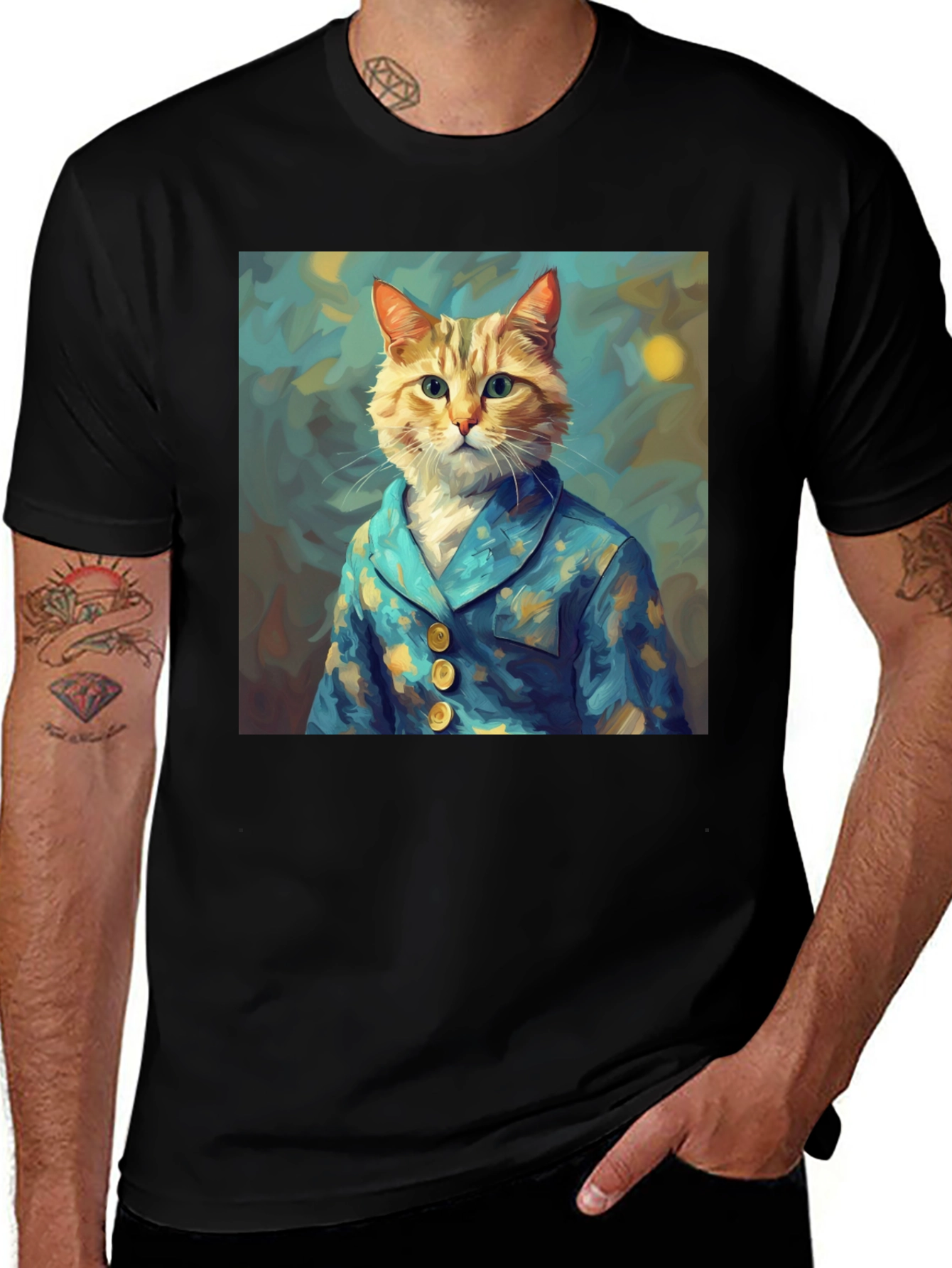 Variant 22 of Cat in Pajamas Graphic Tee