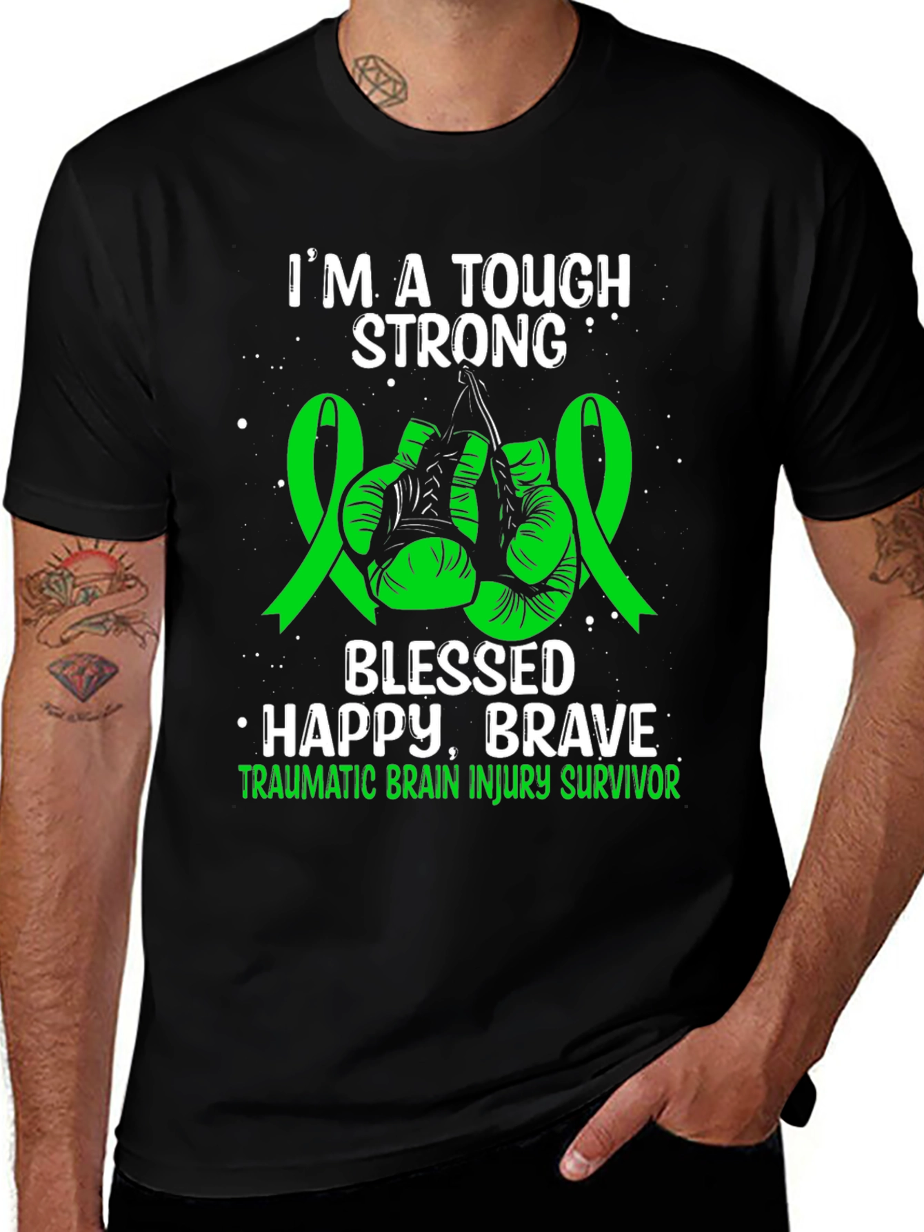 Tough Strong Traumatic Brain Injury Survivor T-Shirt