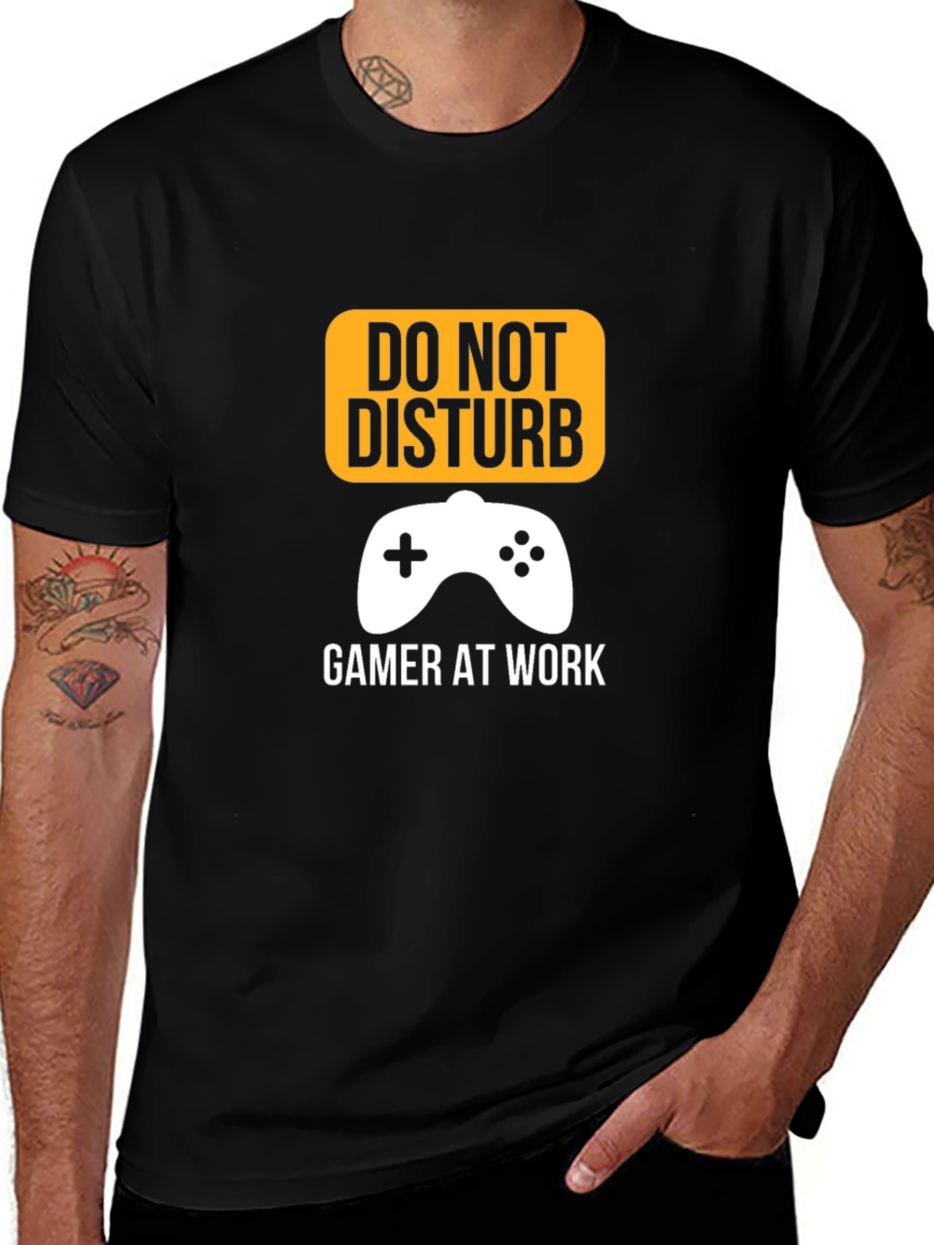 Variant 14 of Do Not Disturb Gamer at Work Graphic T-Shirt