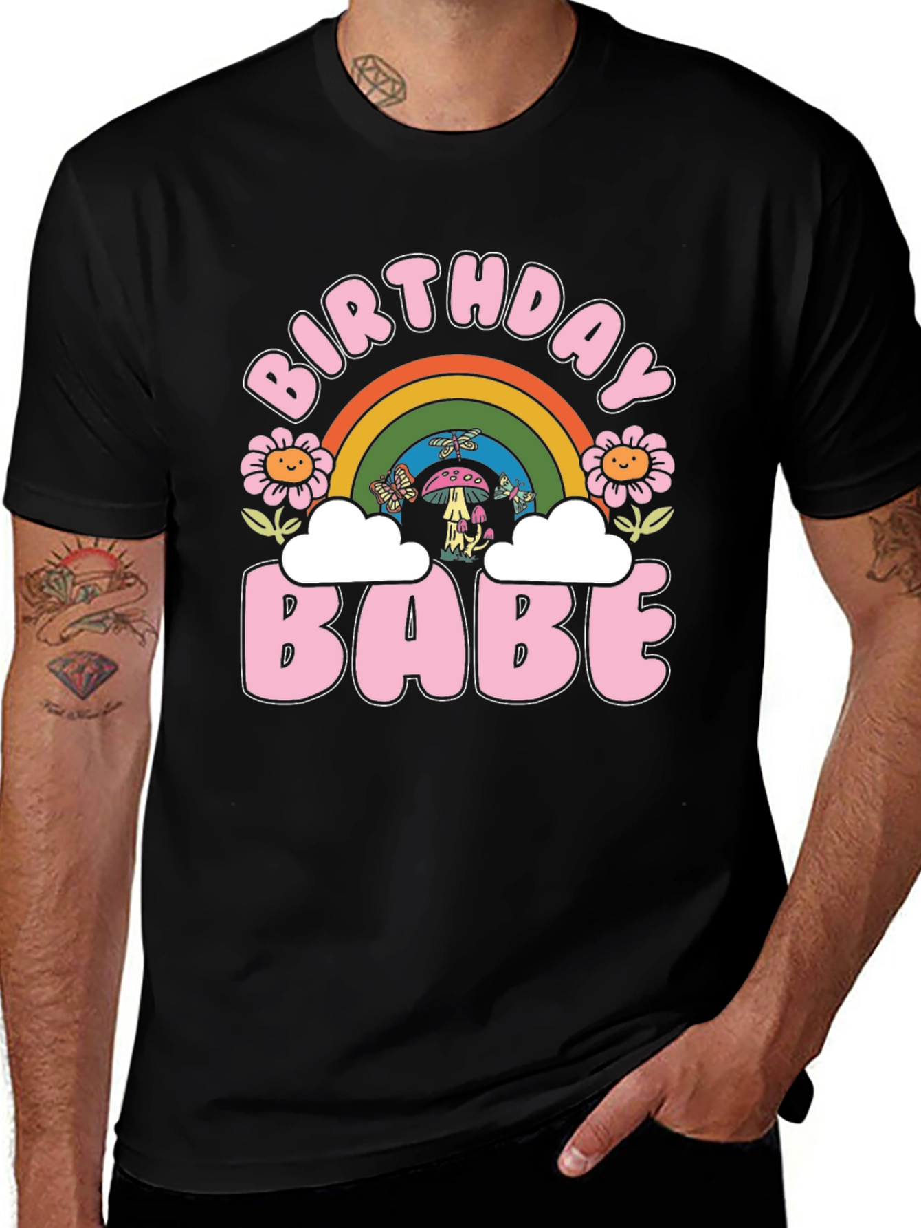 Variant 16 of Birthday Babe Retro Graphic Tee