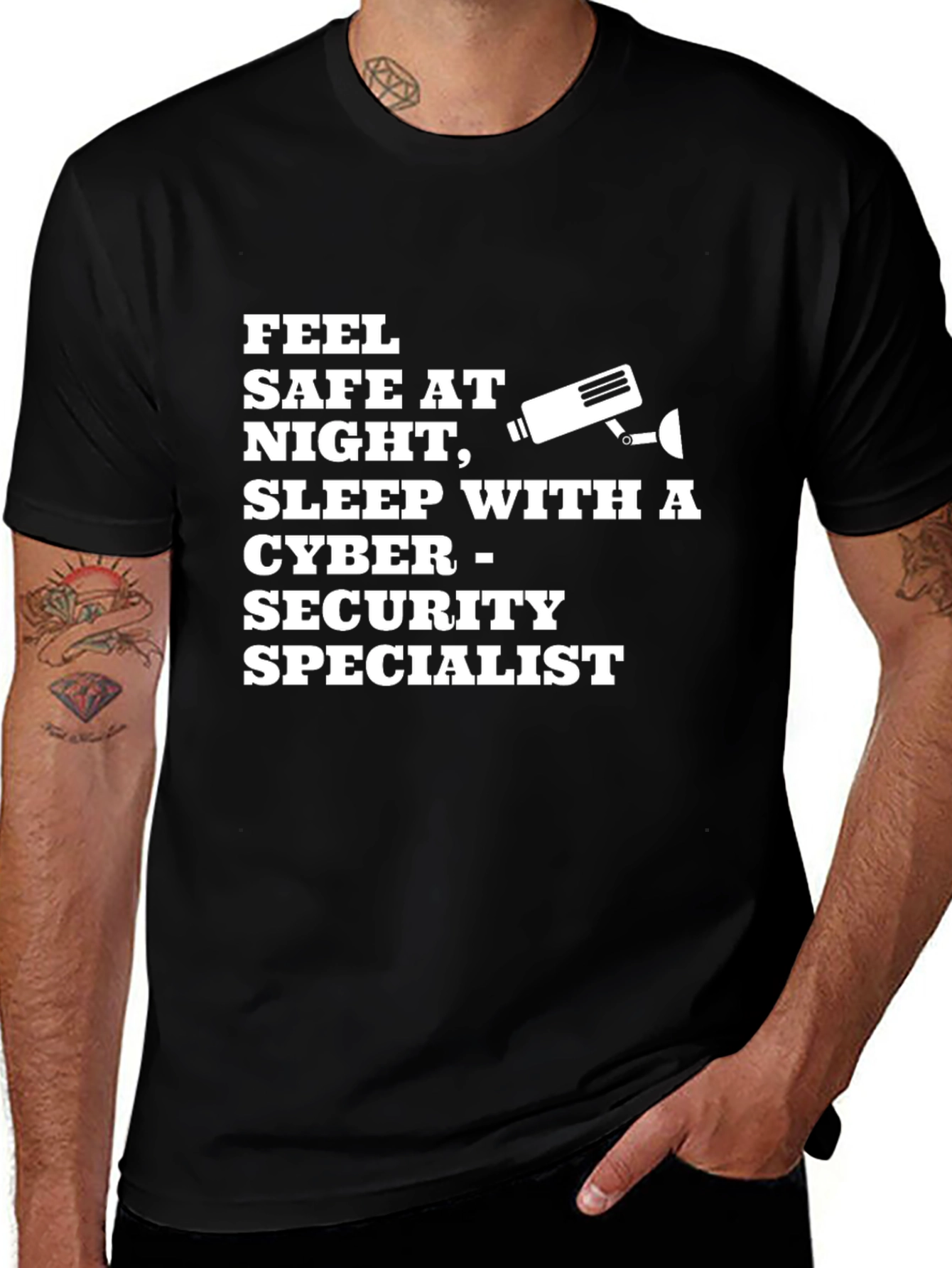 Cyber Security Specialist T-Shirt - Feel Safe at Night