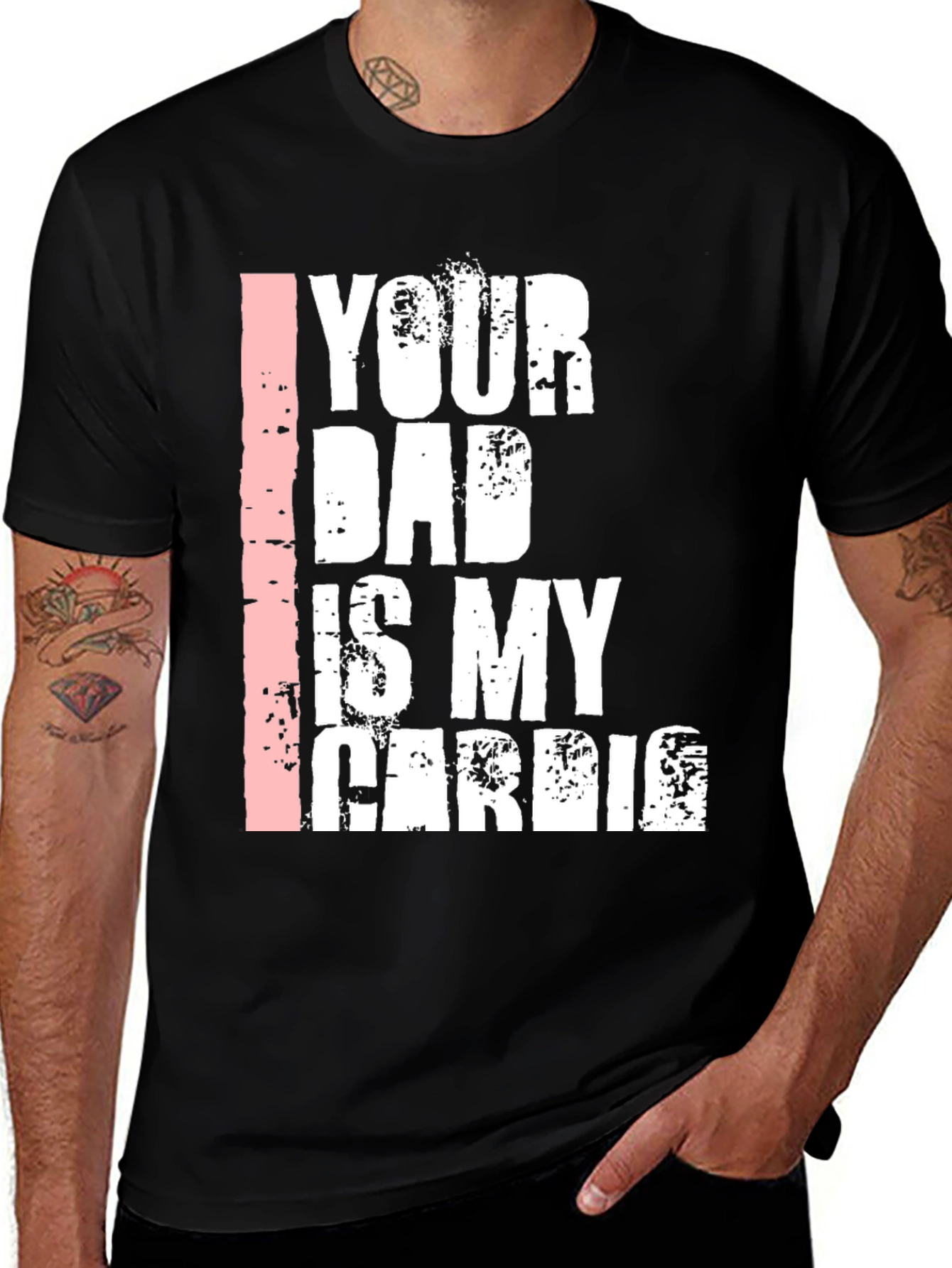 Variant 22 of Your Dad is My Cardio Graphic T-Shirt