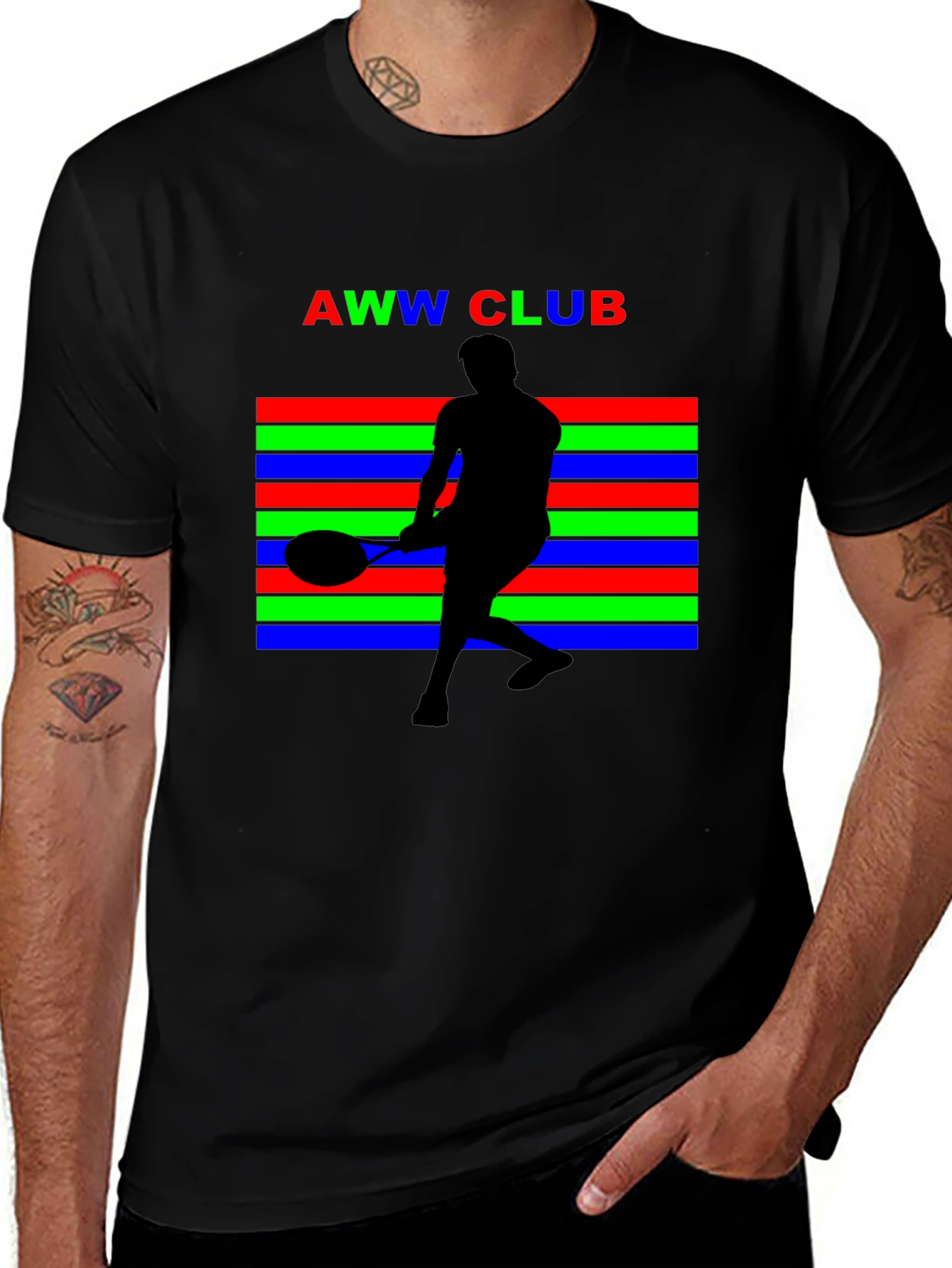 AWW Club Tennis Player Graphic Tee