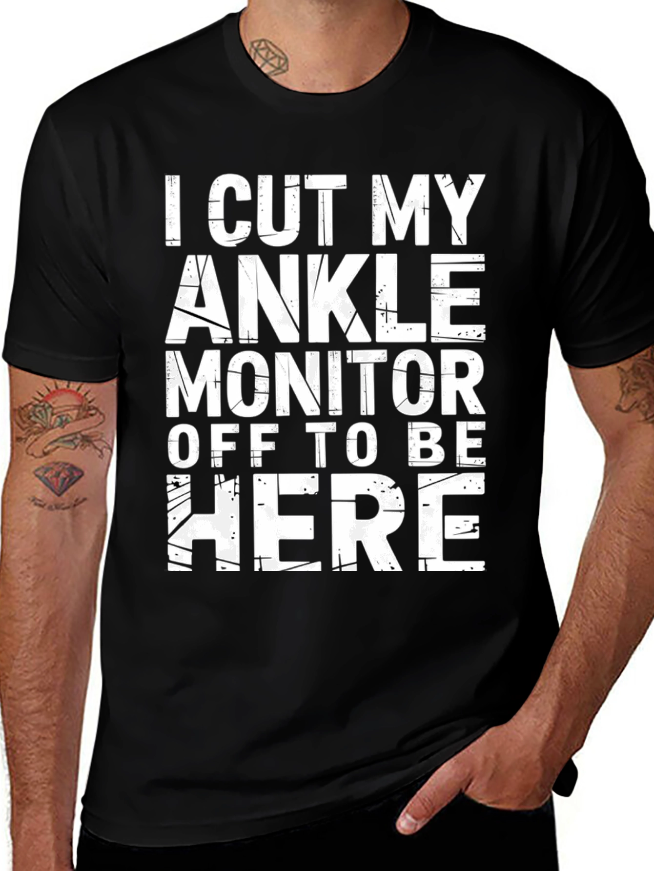 Variant 13 of I Cut My Ankle Monitor Off T-Shirt