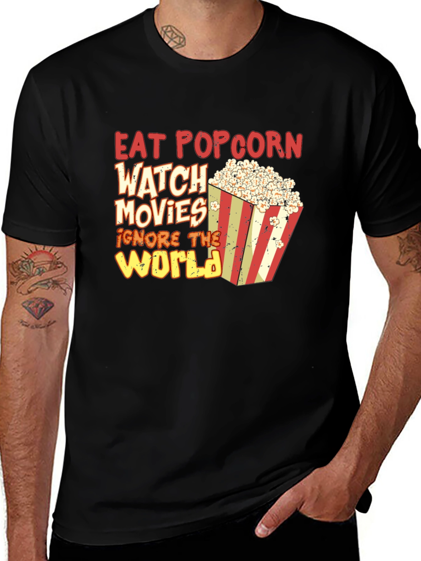 Variant 11 of Eat Popcorn Watch Movies T-Shirt