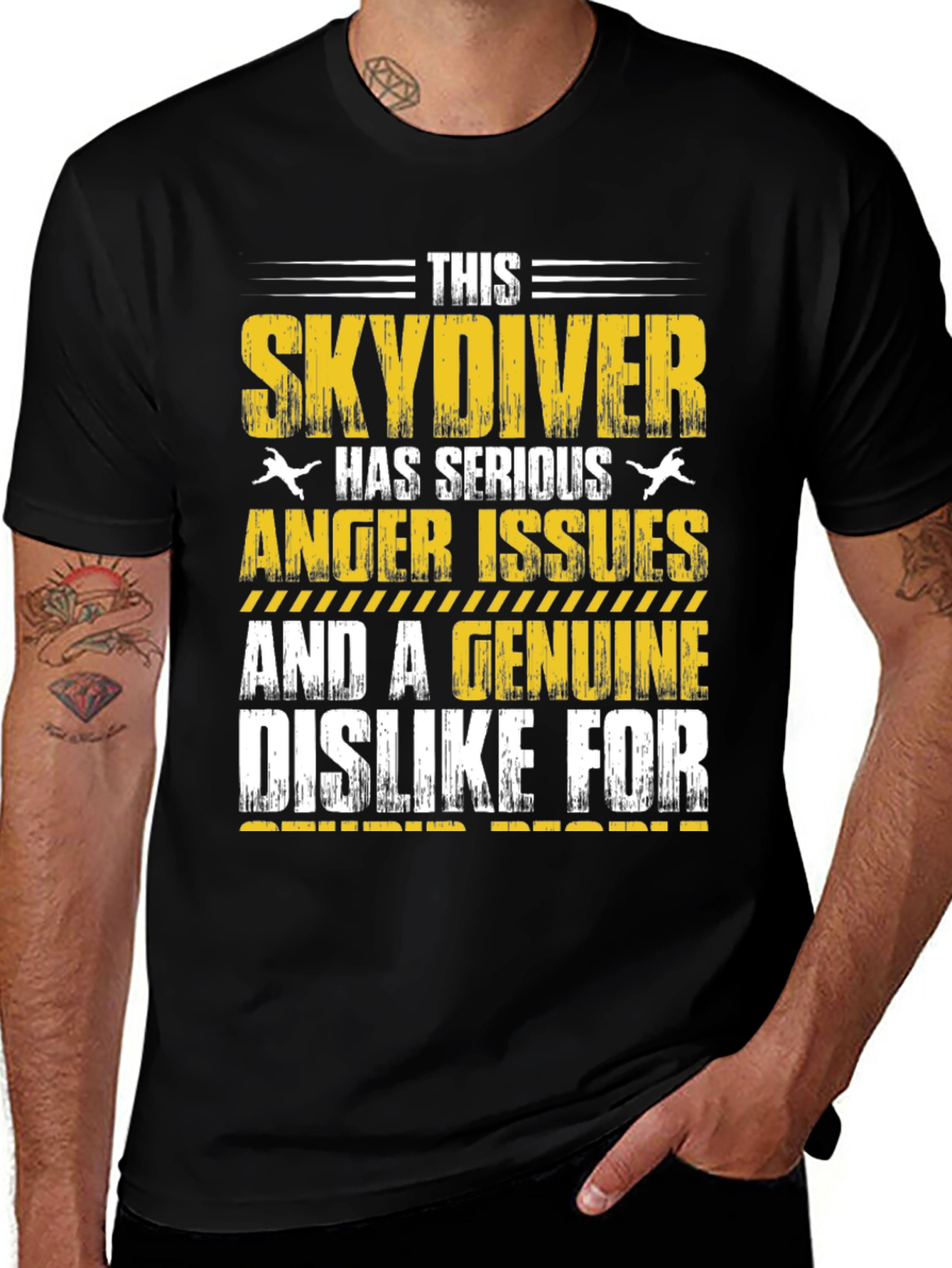 Variant 23 of Skydiving Anger Issues T-Shirt