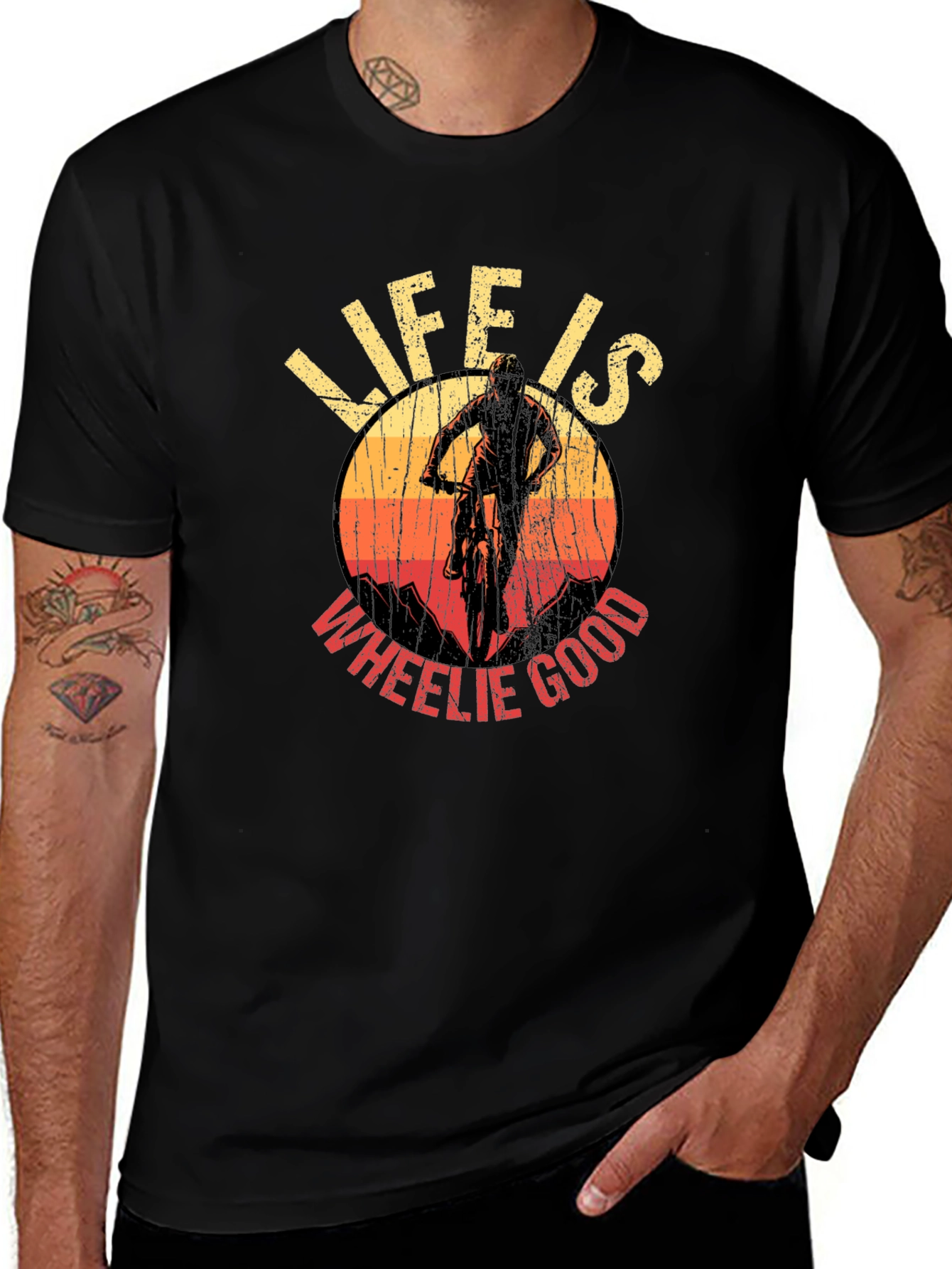 Variant 14 of Life is Wheelie Good Graphic T-Shirt