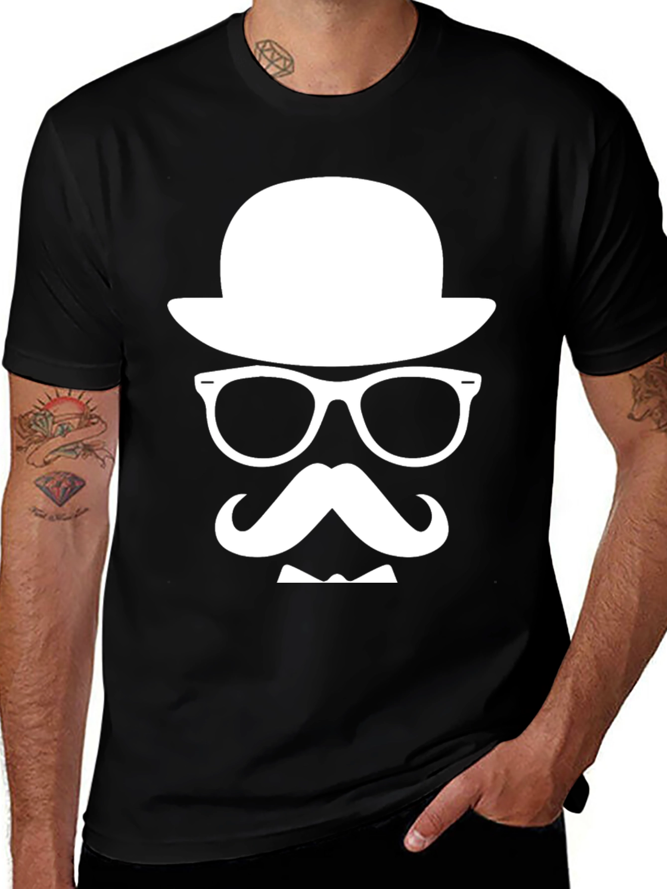 Variant 6 of Funny Gentleman Graphic Print T-Shirt - Stylish & Unique