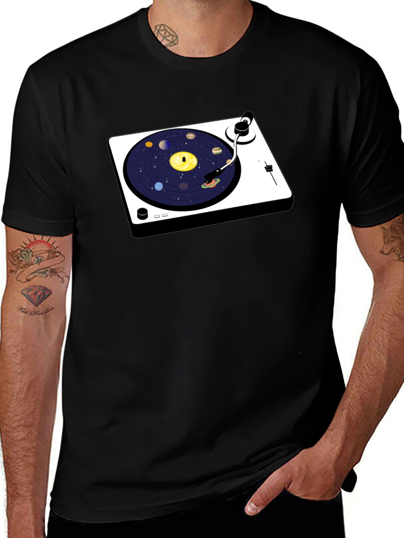 Variant 14 of Planetary Turntable Graphic Tee