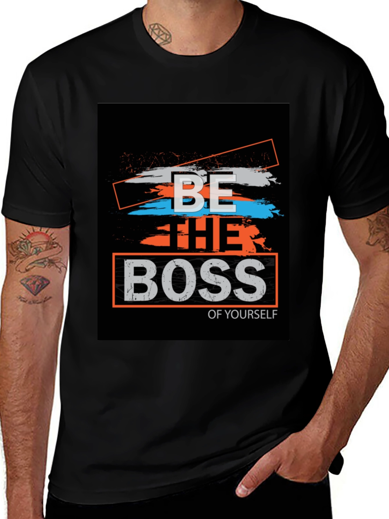 Variant 8 of Be the Boss Graphic T-Shirt, Motivational Design