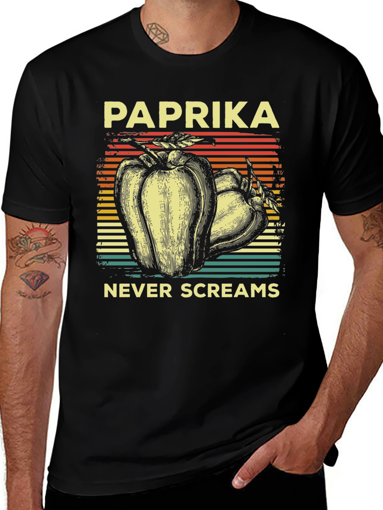 Variant 29 of Paprika Never Screams Graphic T-Shirt