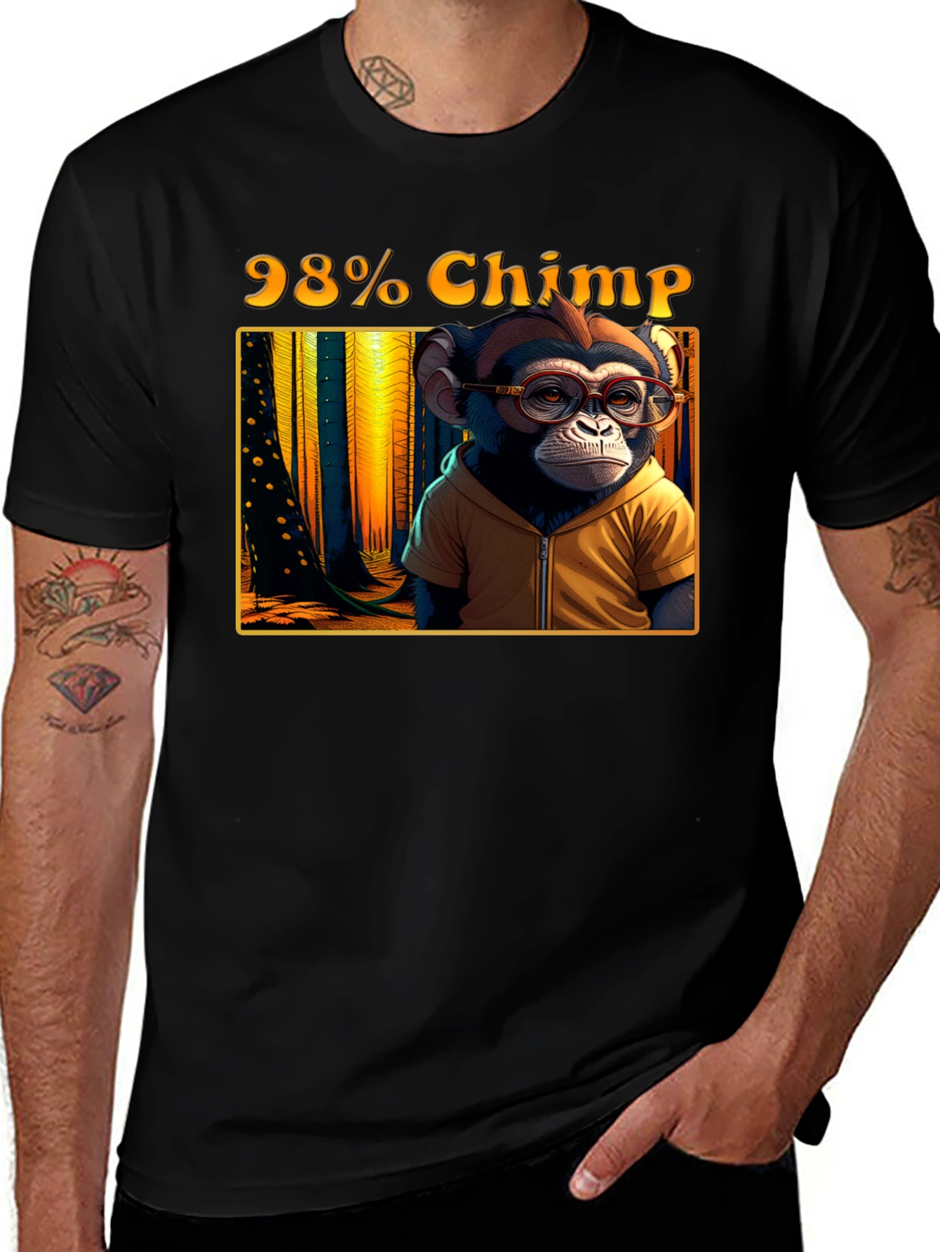 98% Chimp Graphic T-Shirt