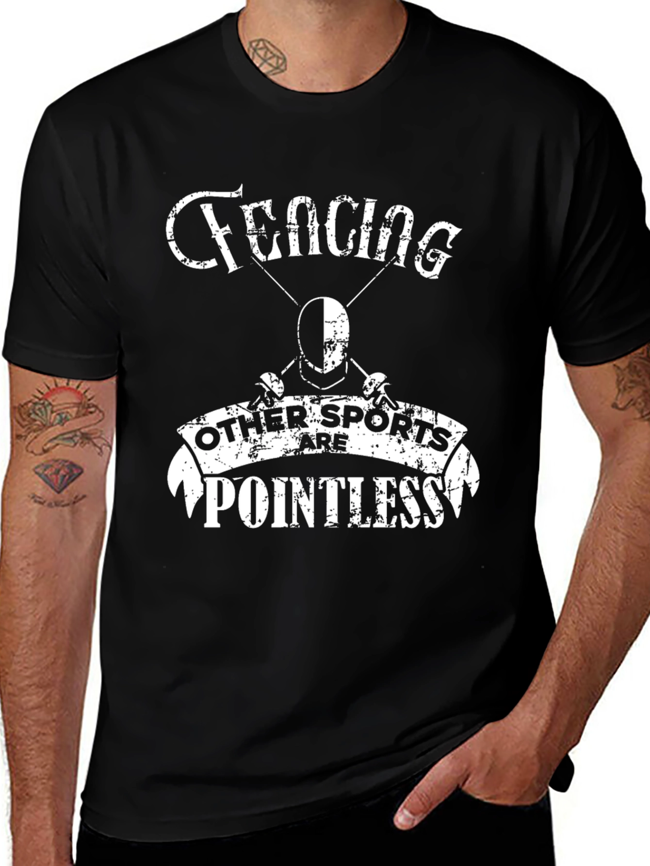 Variant 29 of Fencing Pointless Sports Graphic T-Shirt
