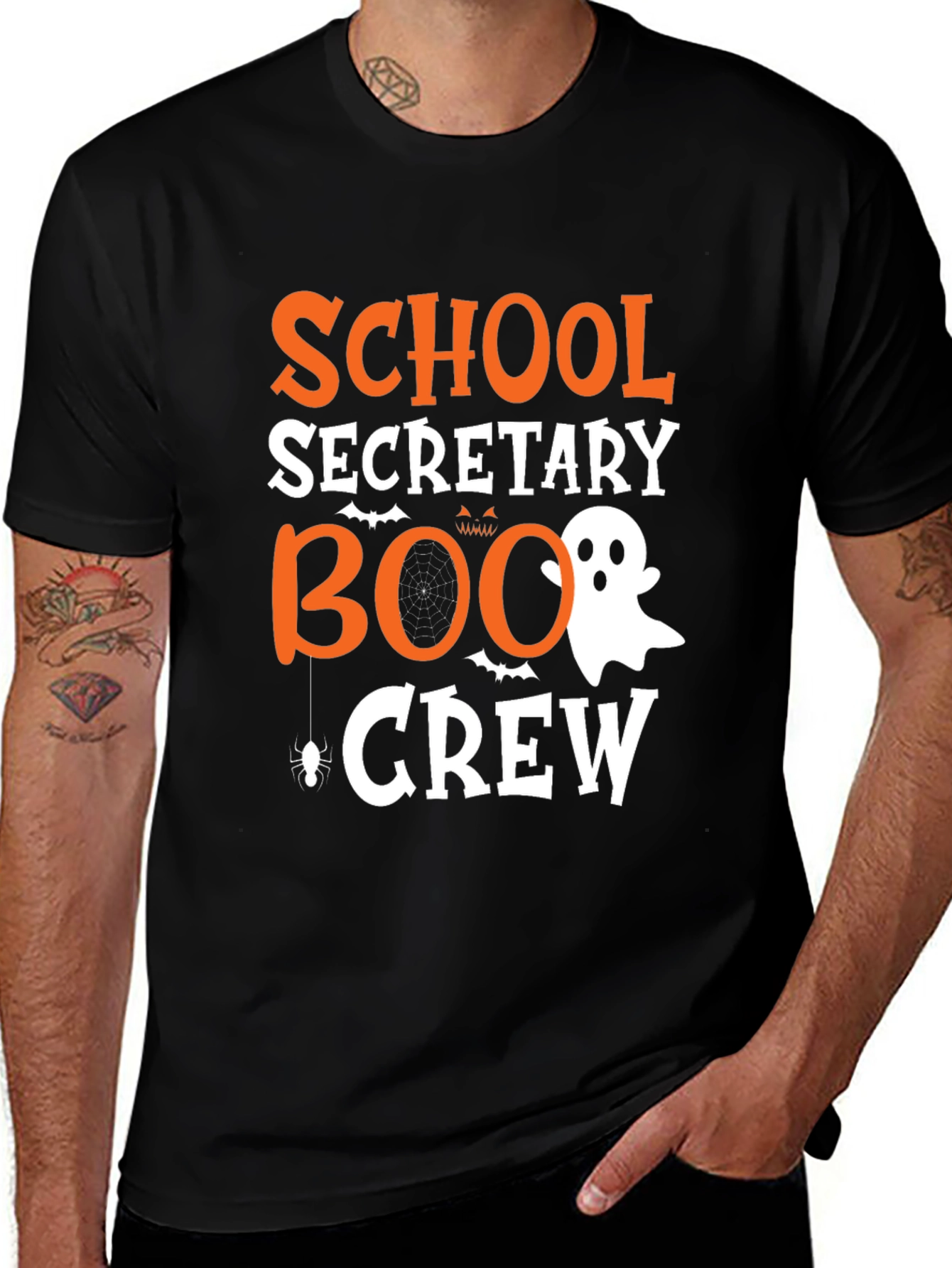 School Secretary Boo Crew Halloween T-Shirt
