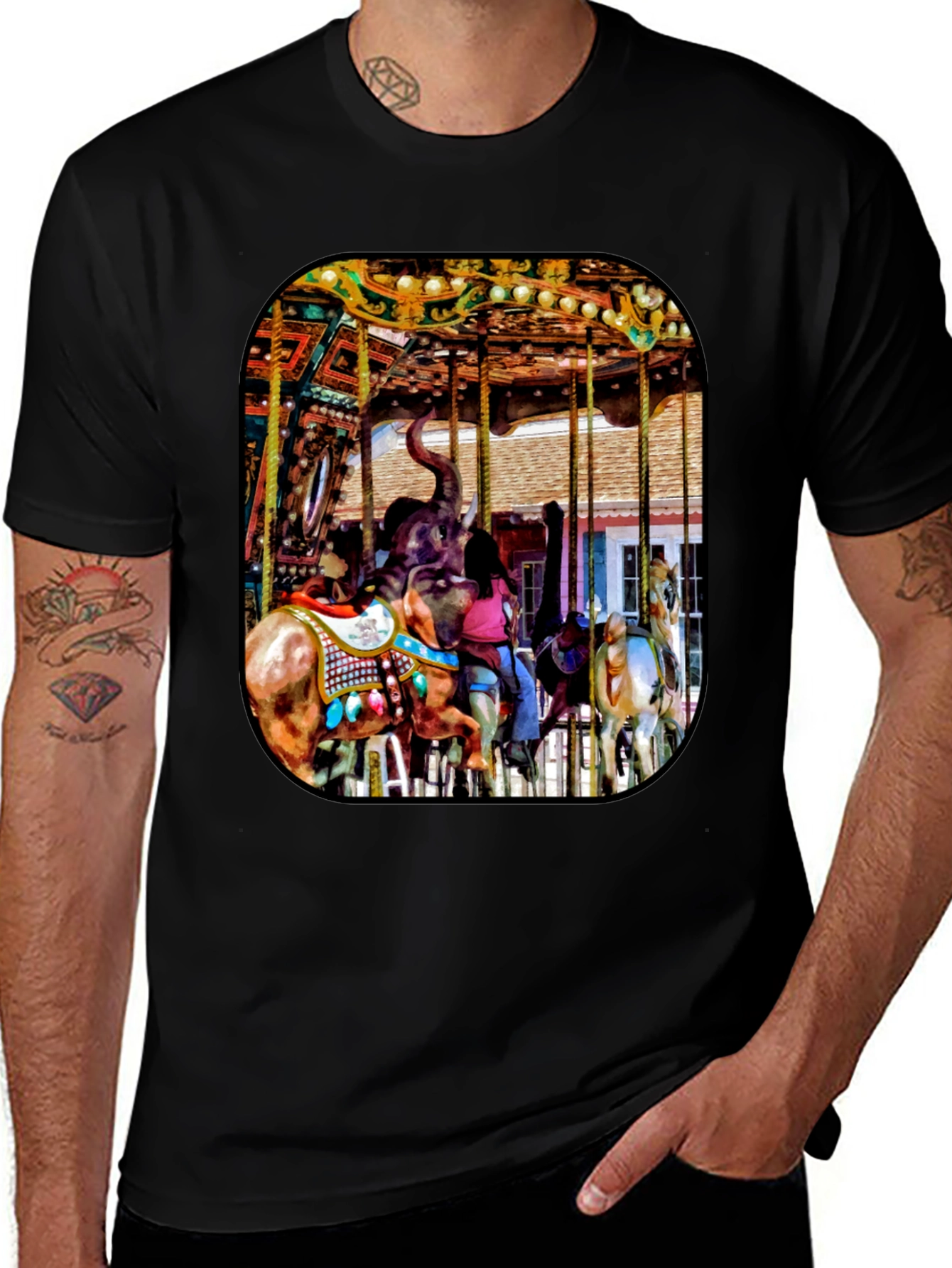Variant 12 of Carousel Horse T-Shirt