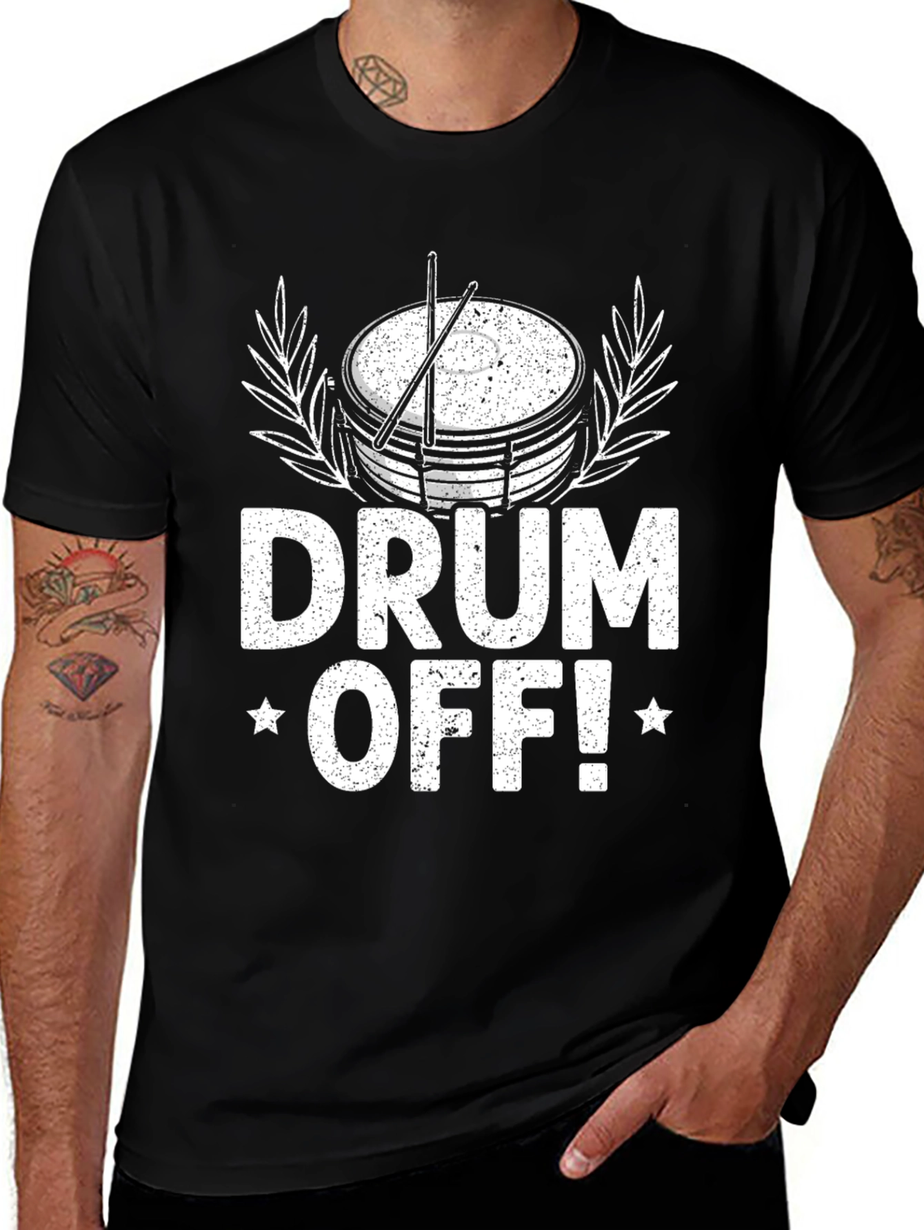 Drum Off T-Shirt - Musician's Humor Tee