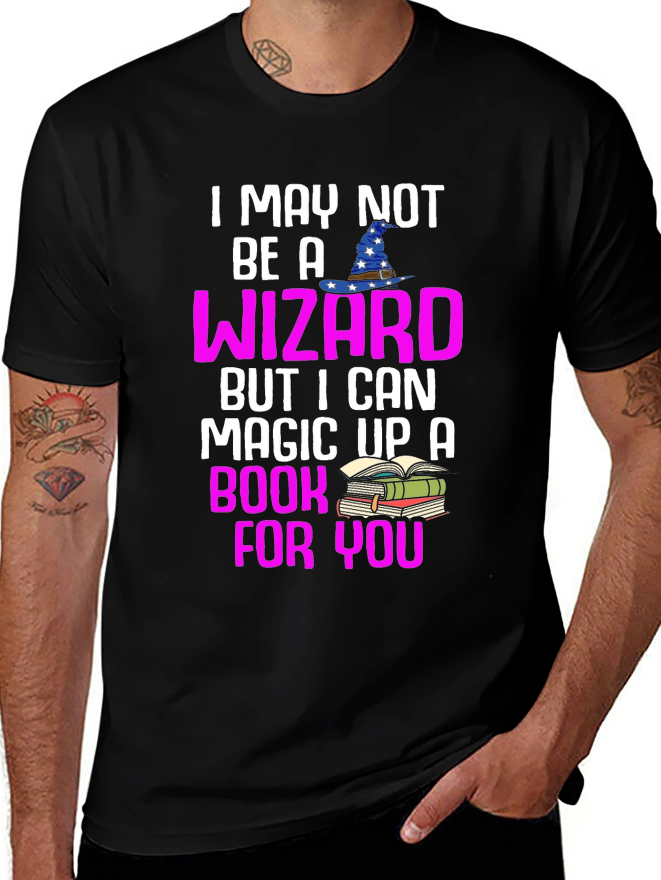 Variant 24 of Wizard Book Lover T-Shirt