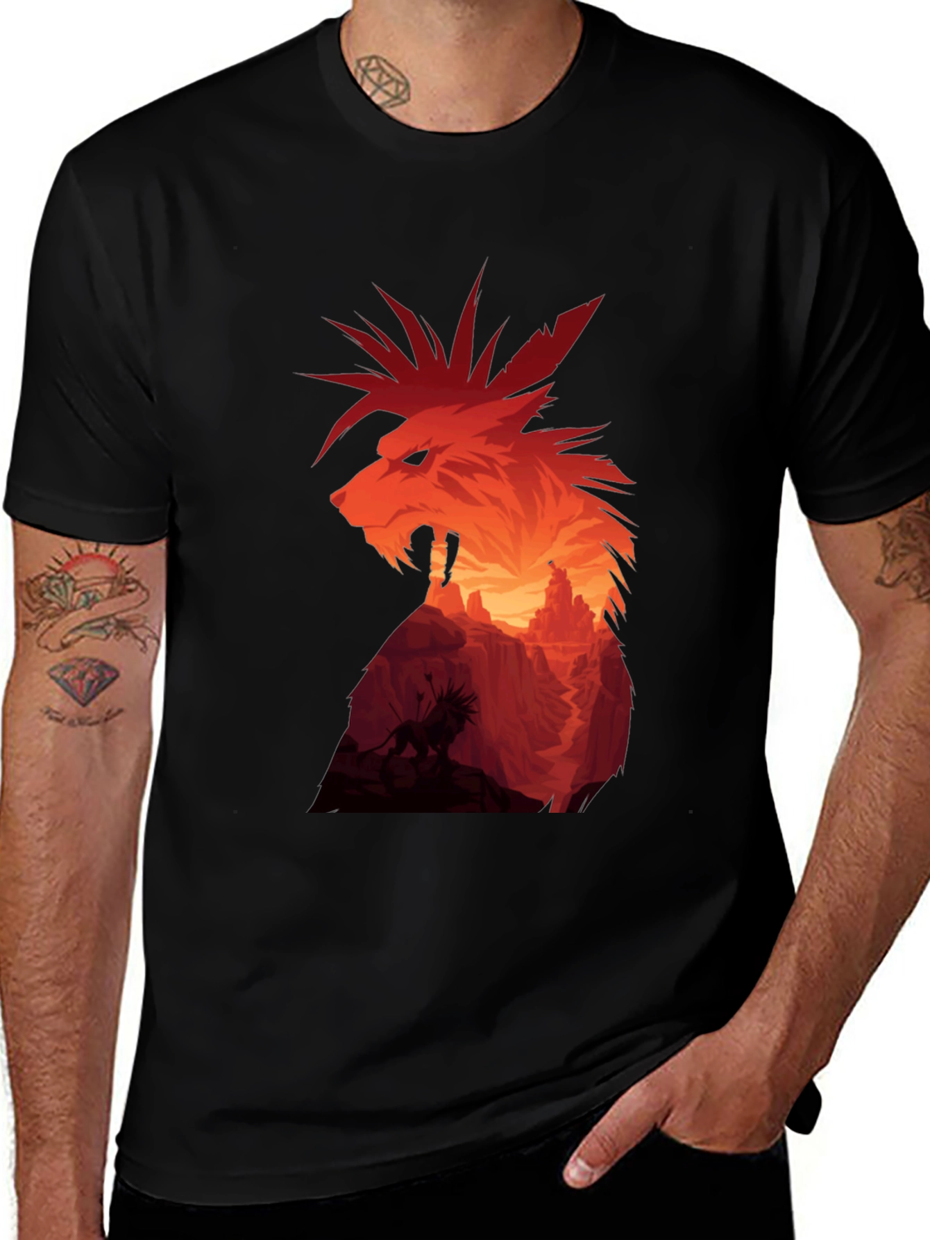 Red XIII T-Shirt - Final Fantasy VII Inspired Design