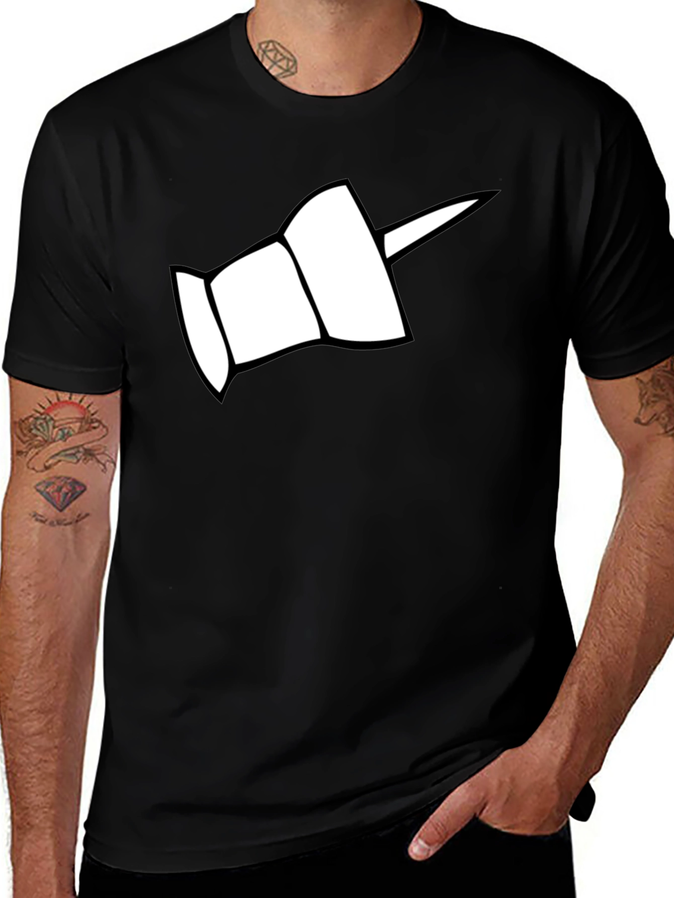 Variant 29 of Thumb Tack Graphic T-Shirt - Bold & Edgy Design