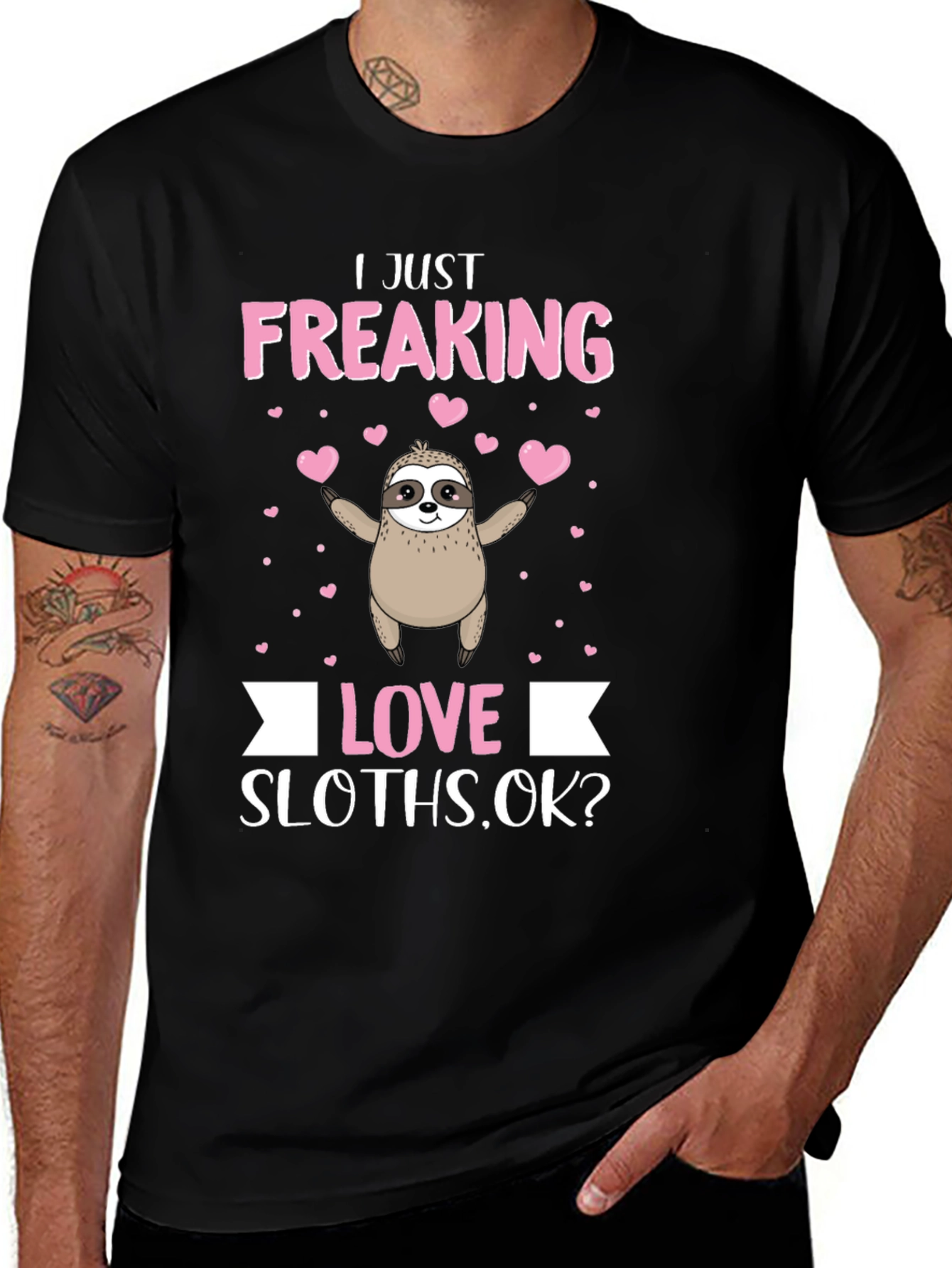 Variant 10 of I Just Freaking Love Sloths T-Shirt