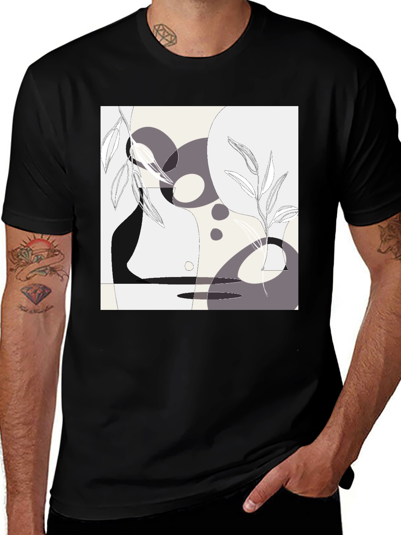 Variant 12 of Abstract Graphic Tee - Modern Art T-Shirt
