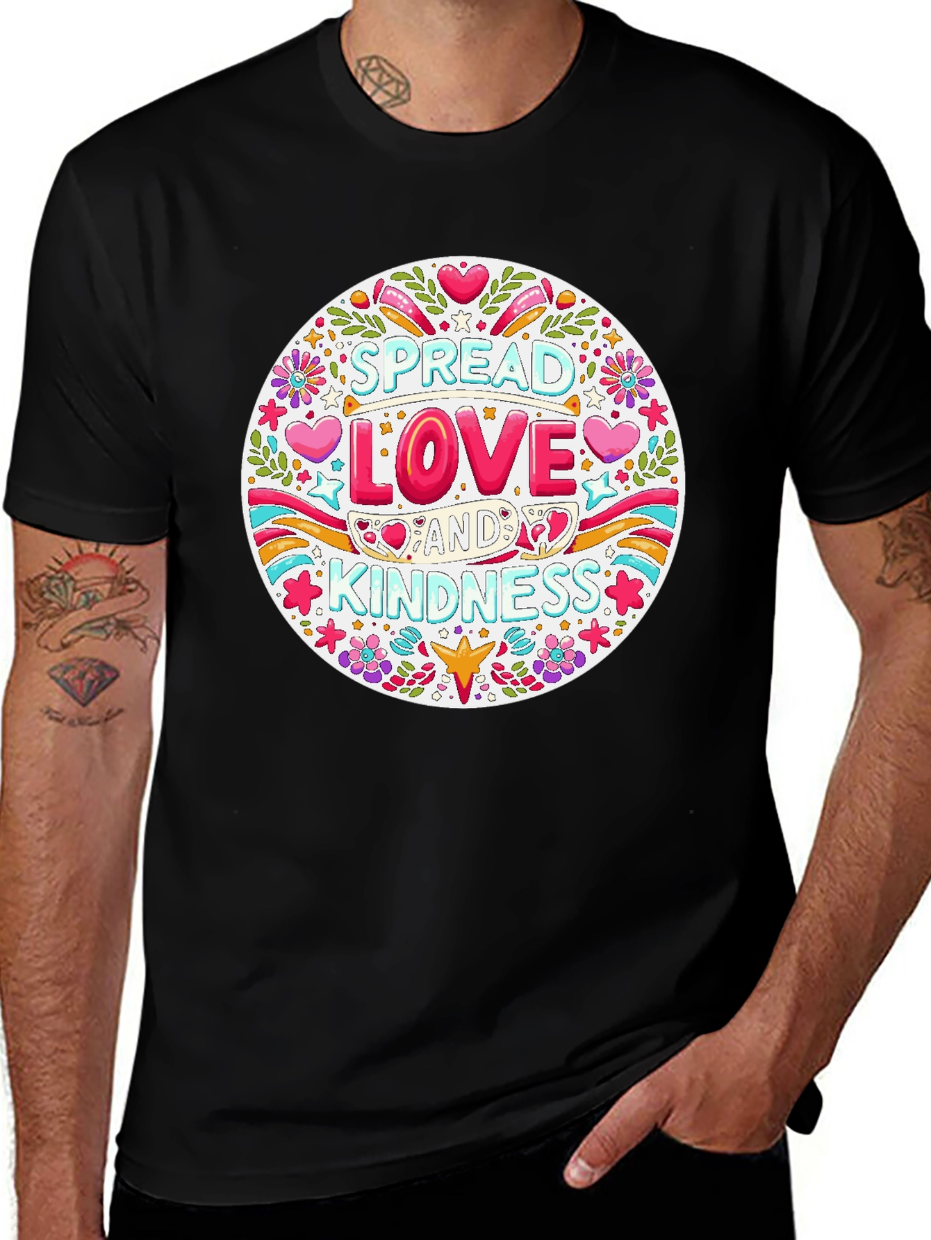 Variant 23 of Spread Love and Kindness Graphic Tee