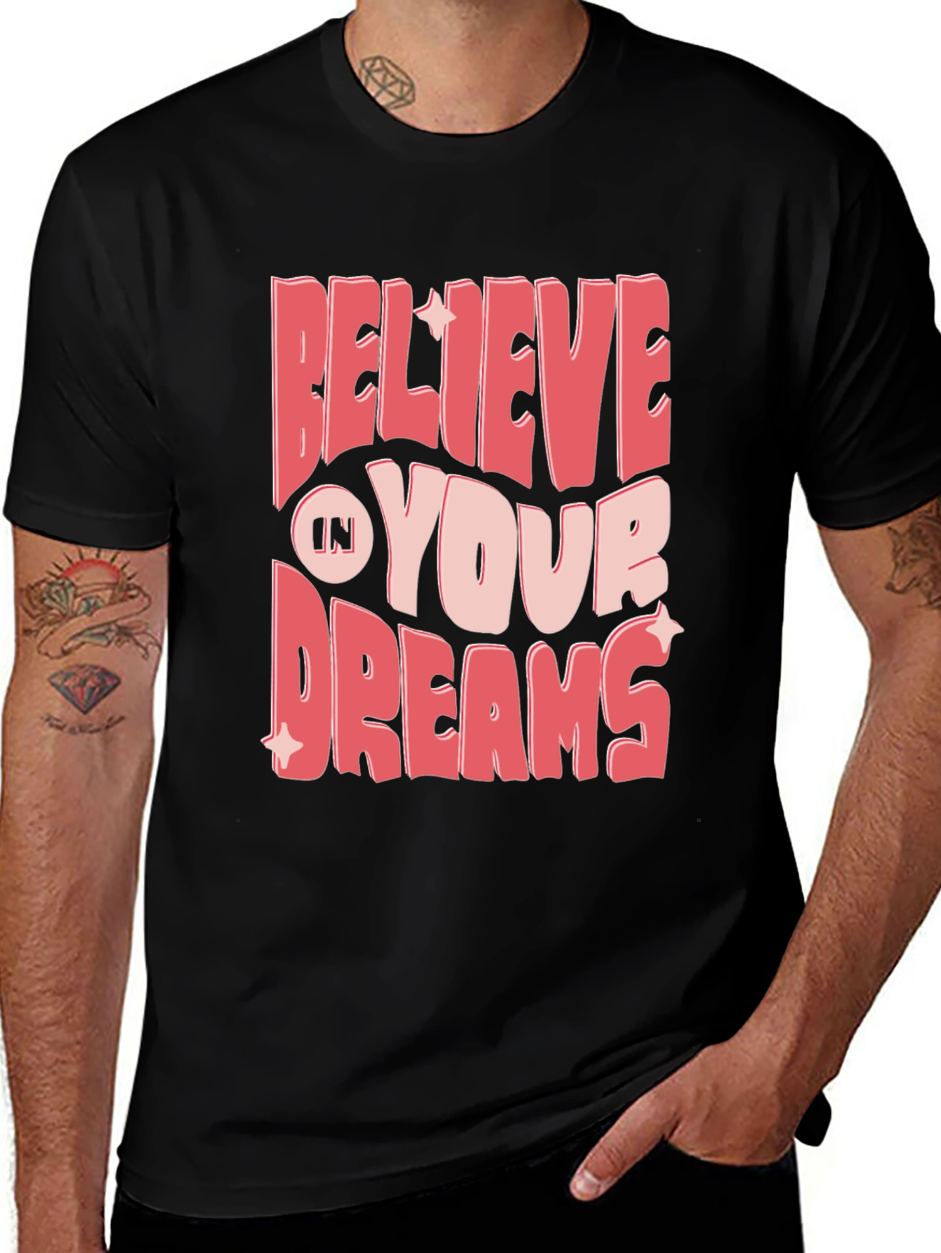 Variant 11 of Believe In Your Dreams Graphic Tee - Stylish Comfort