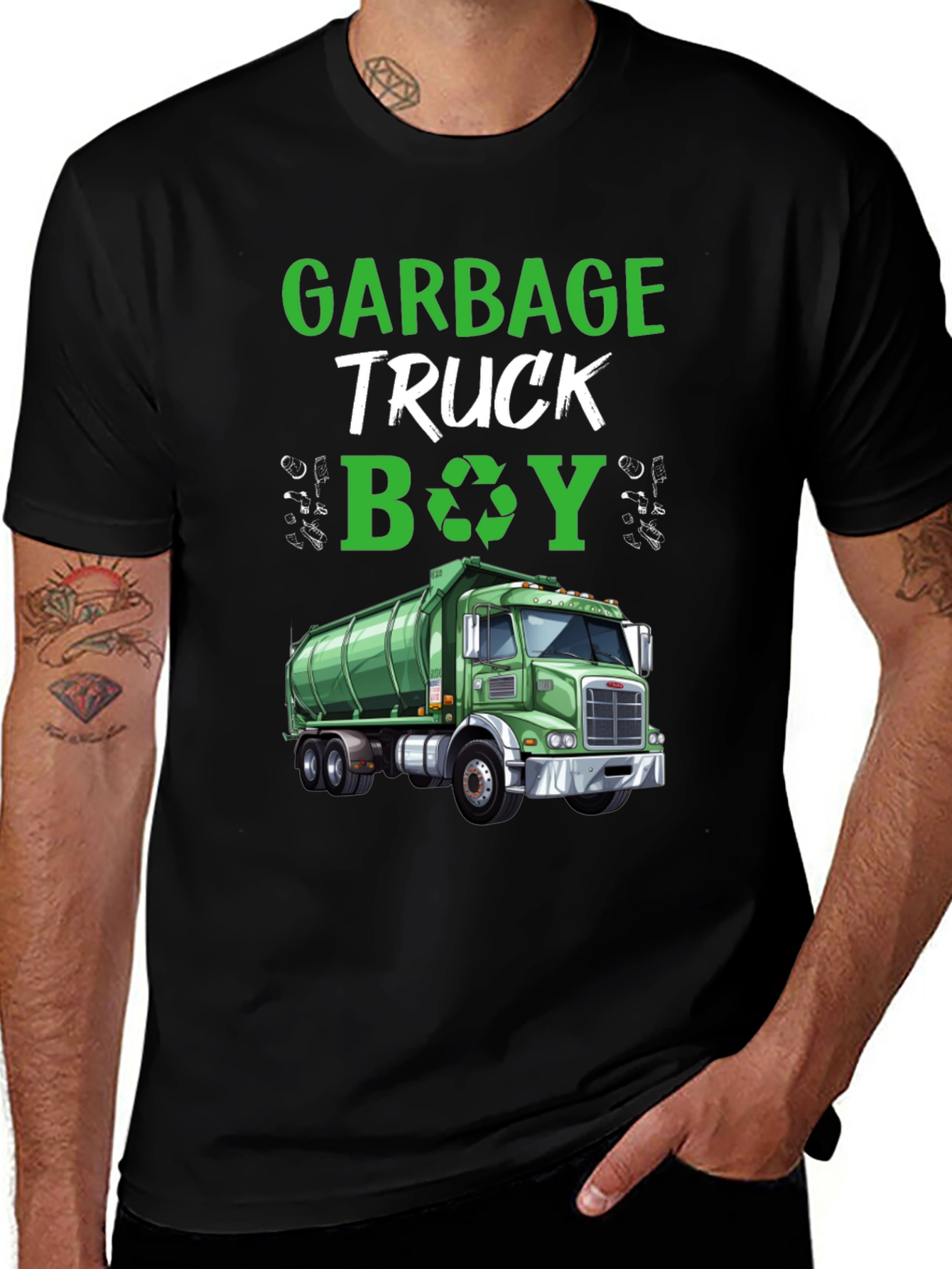 Garbage Truck Boy T-Shirt