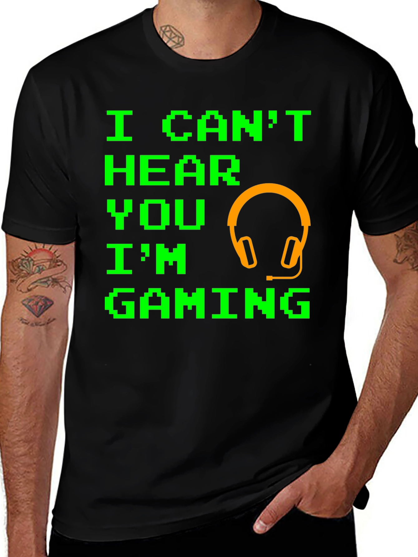 Variant 30 of Gamer T-Shirt - I Can't Hear You, I'm Gaming