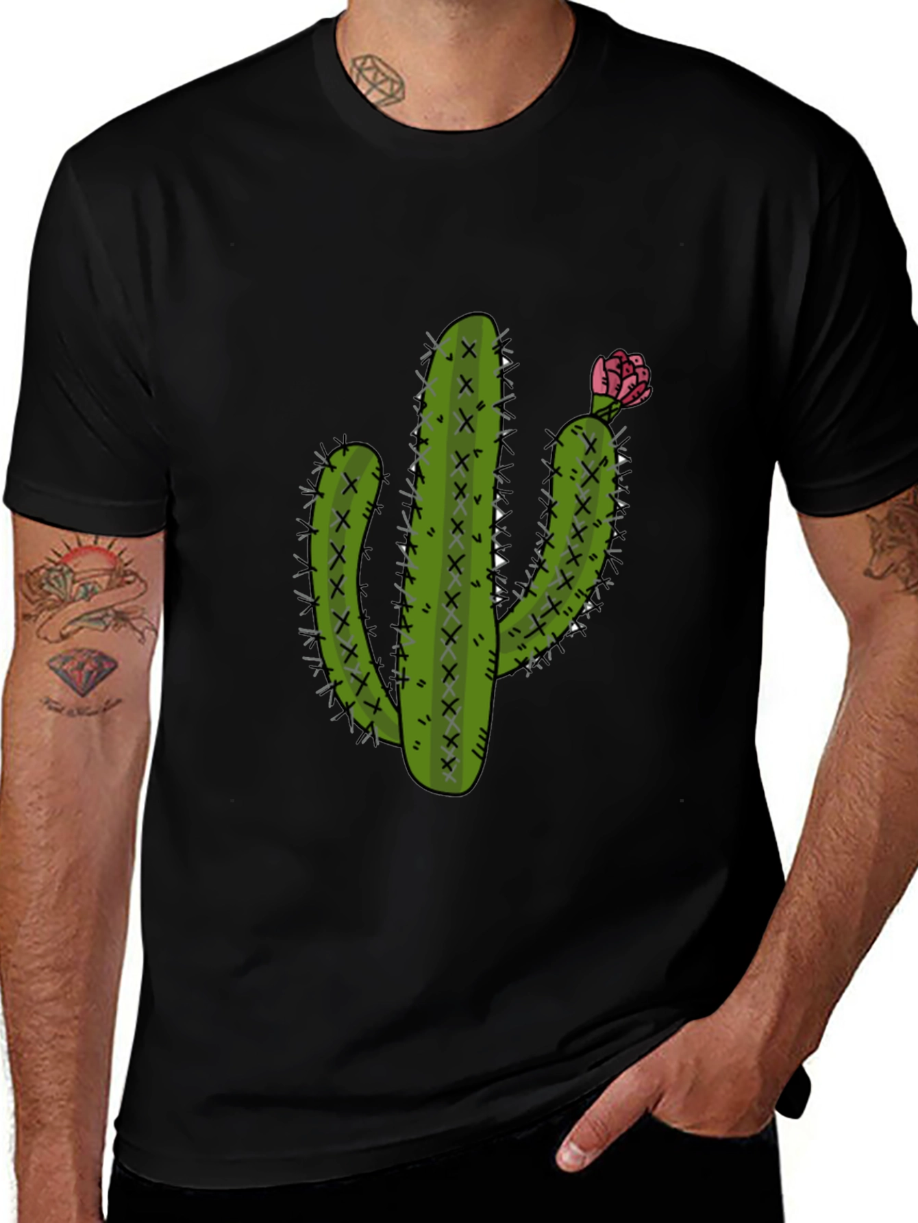 Variant 11 of Cactus Graphic Tee - Cool Desert Style
